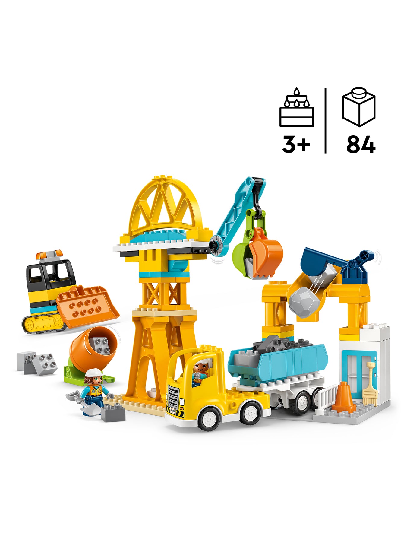 Creator 3-in-1 Construction Site and Vehicles Set 10476