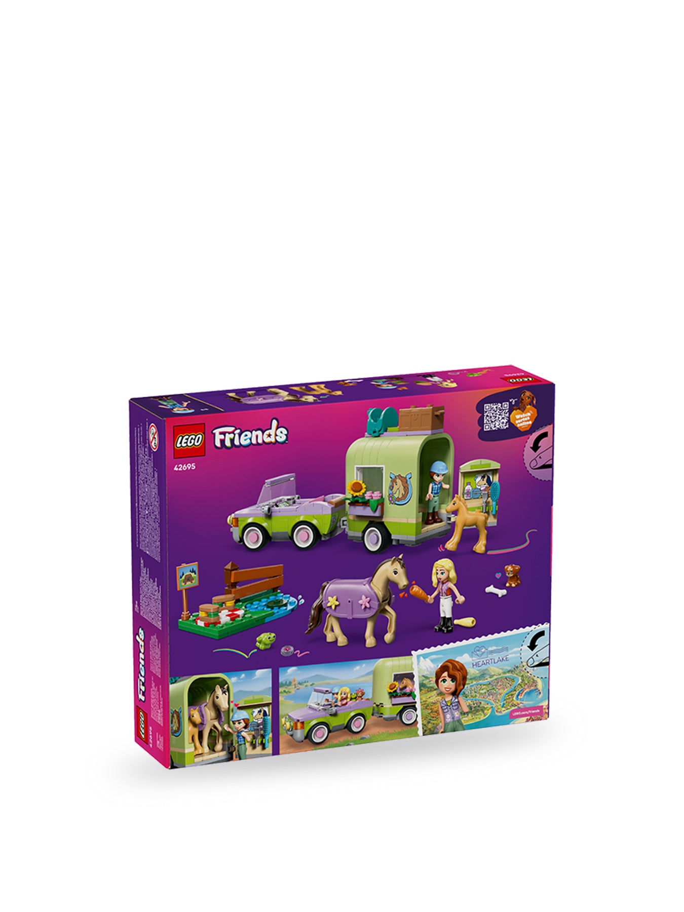 Friends Horse and Baby Foal Trailer Set 42695