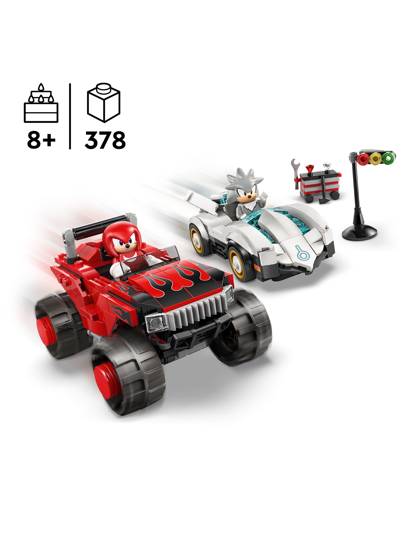 Sonic Silver’s Car vs Knuckles Monster Truck Set 77118