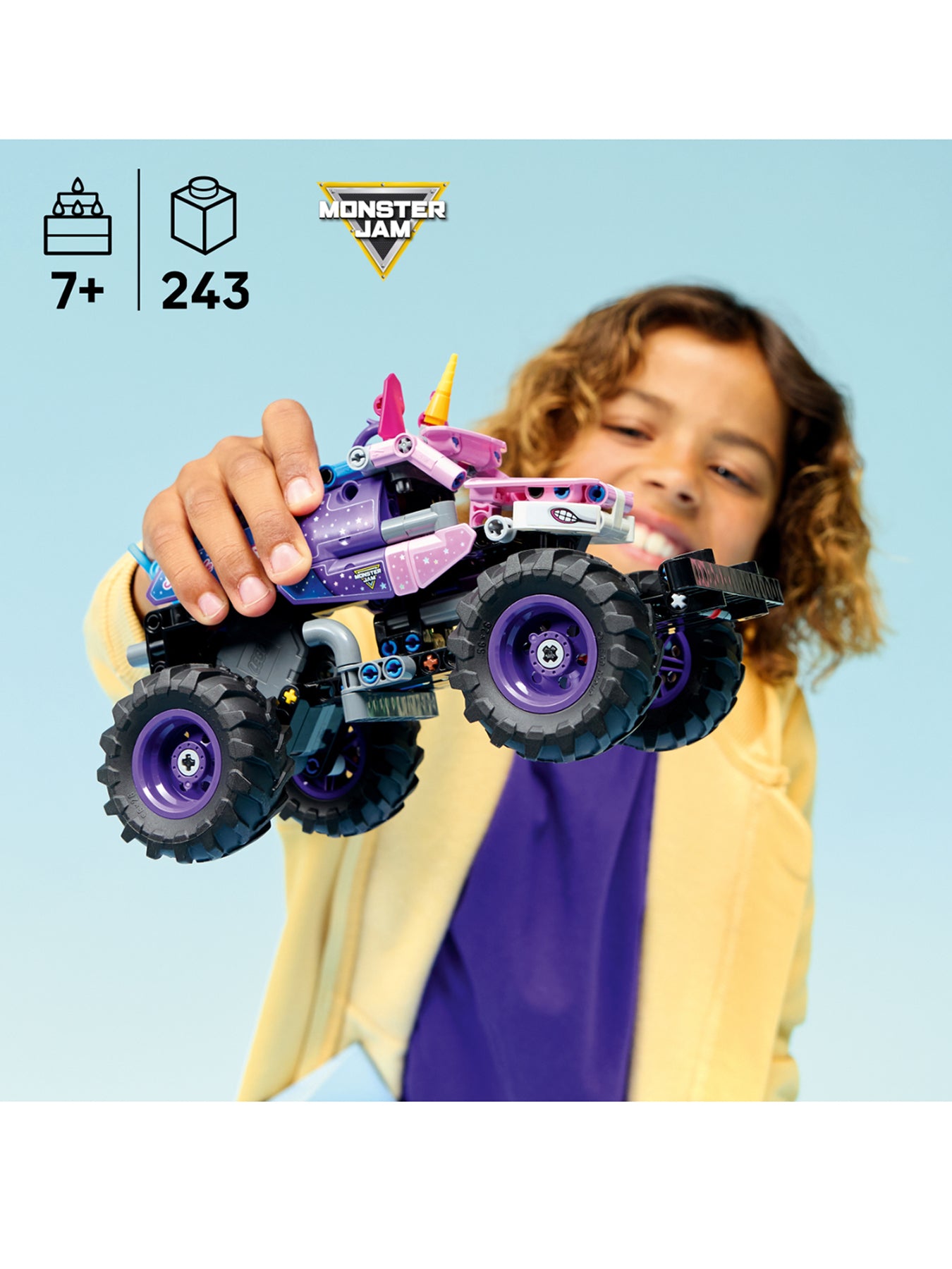 Technic Monster Jam Sparkle Smash Pull Back Truck 42220