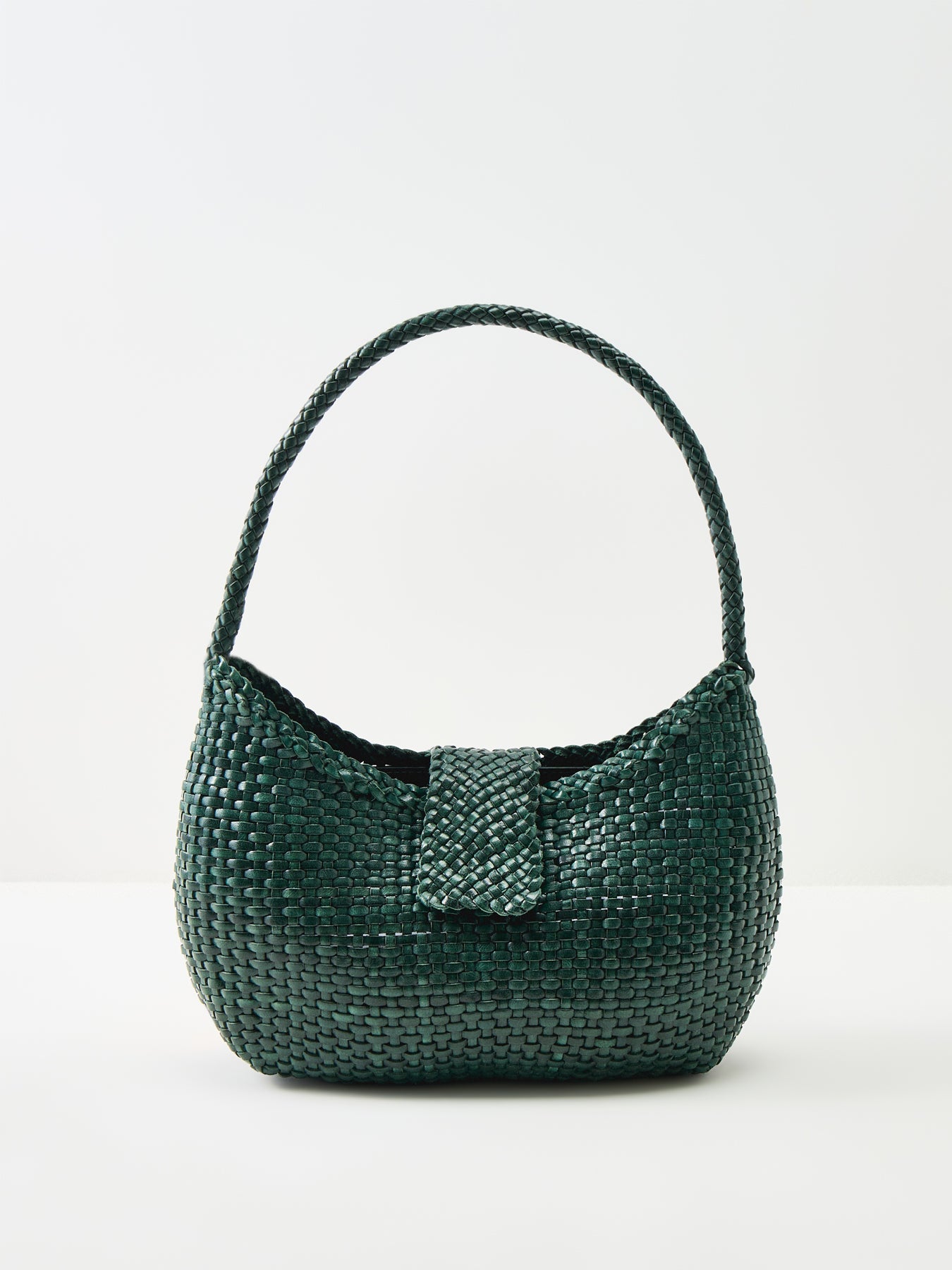 Dragon Diffusion x Rixo Saoirse Leather Shoulder Bag Green