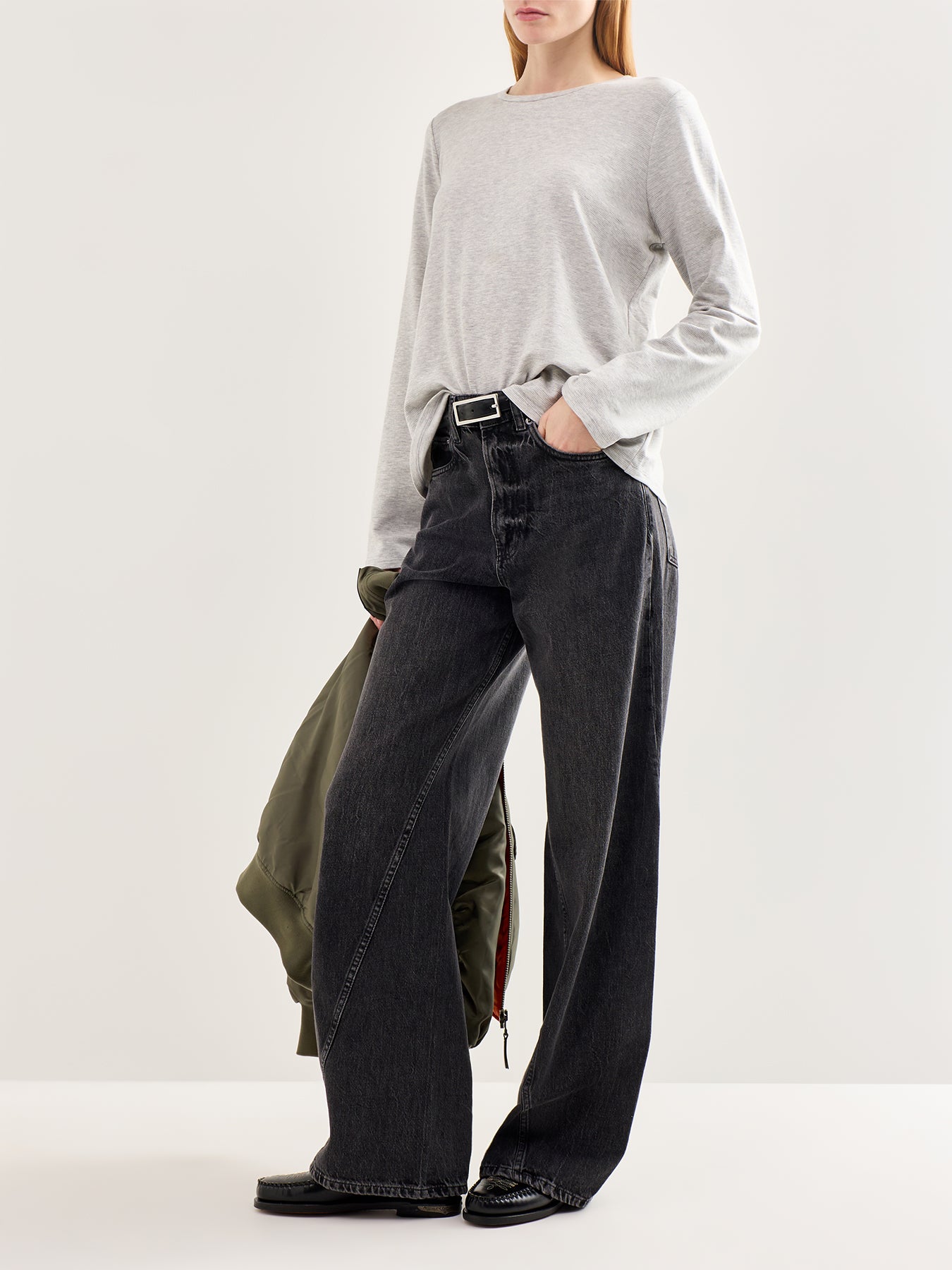 Crew Neck Top Grey