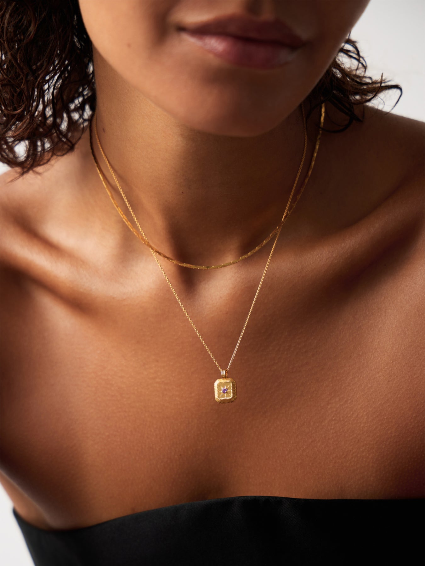 Birthstone Pendant Gold