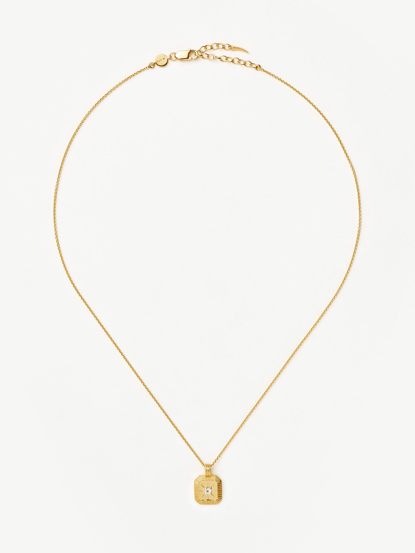 April Birthstone Pendant Gold