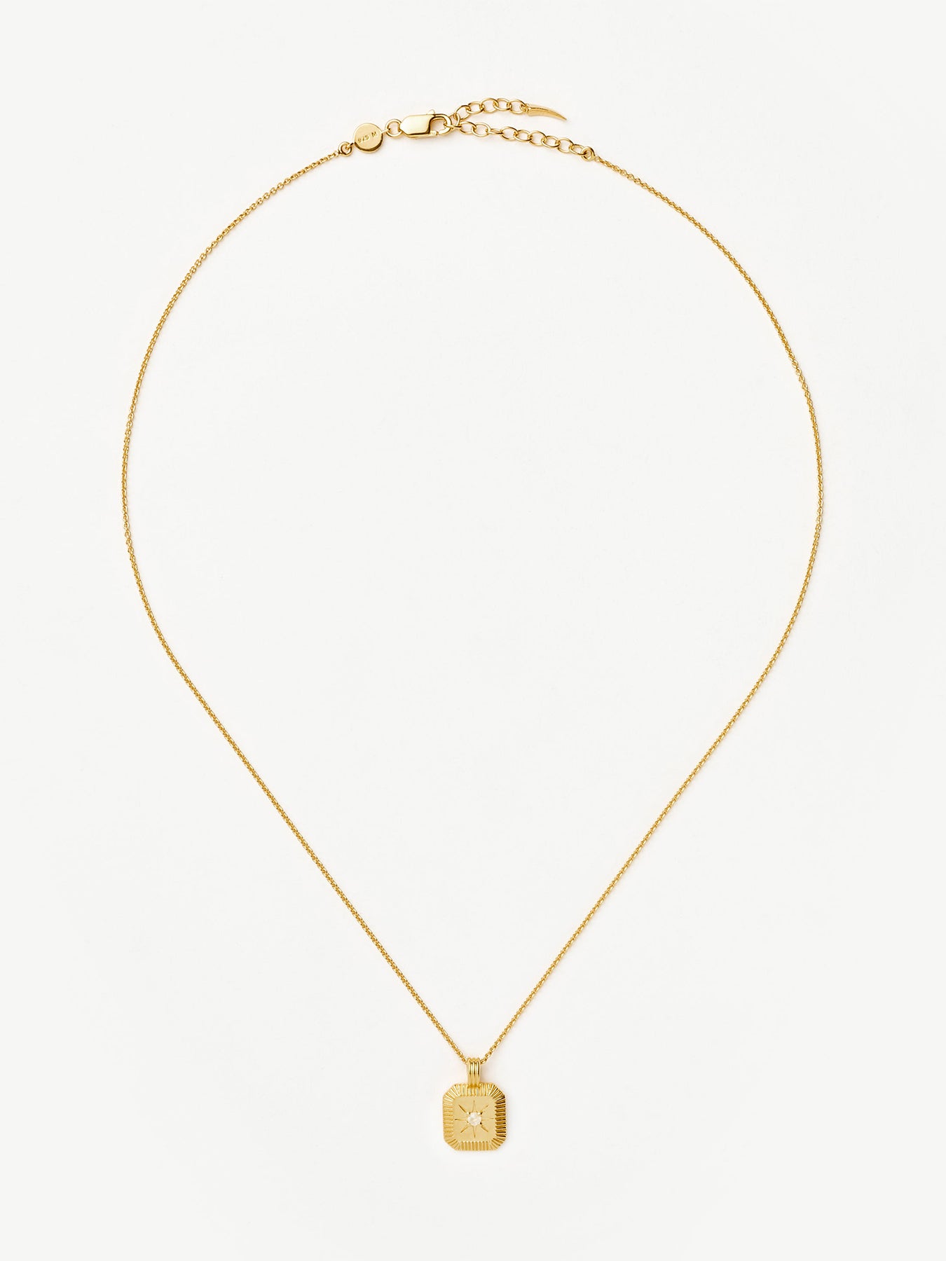 June Birthstone Pendant Gold