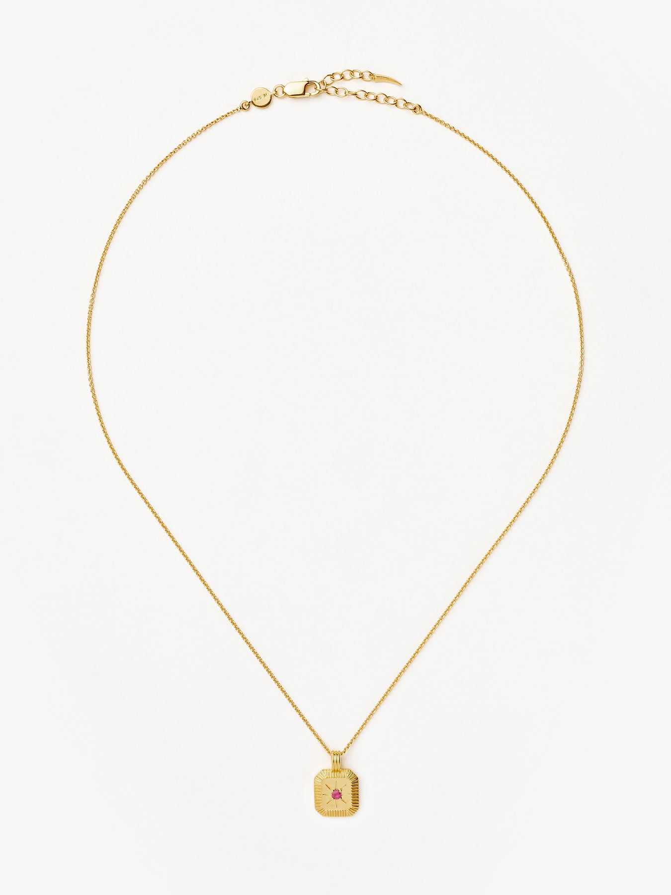 July Birthstone Pendant Gold