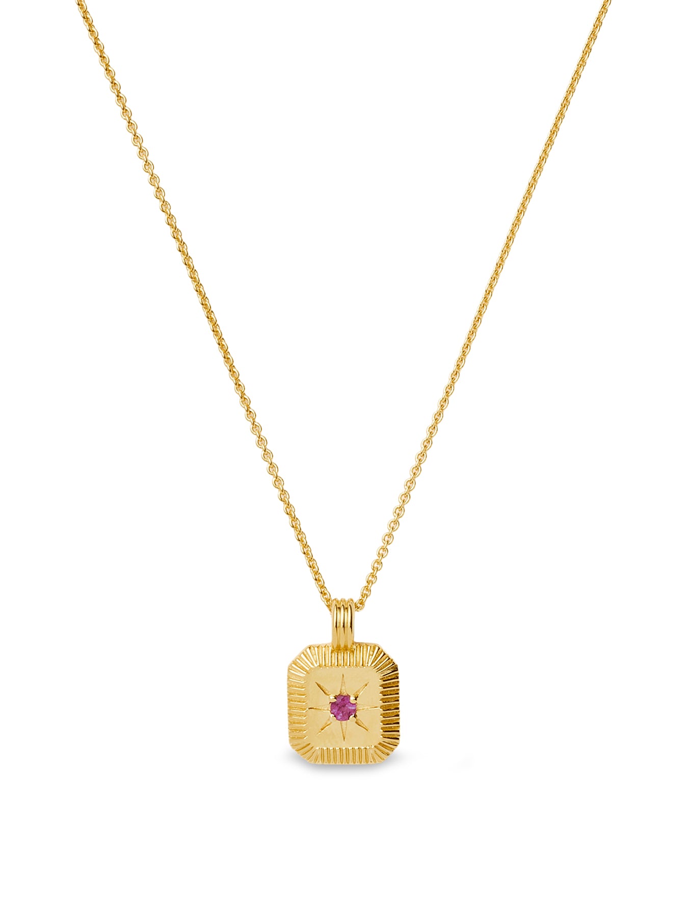 October Birthstone Pendant Gold