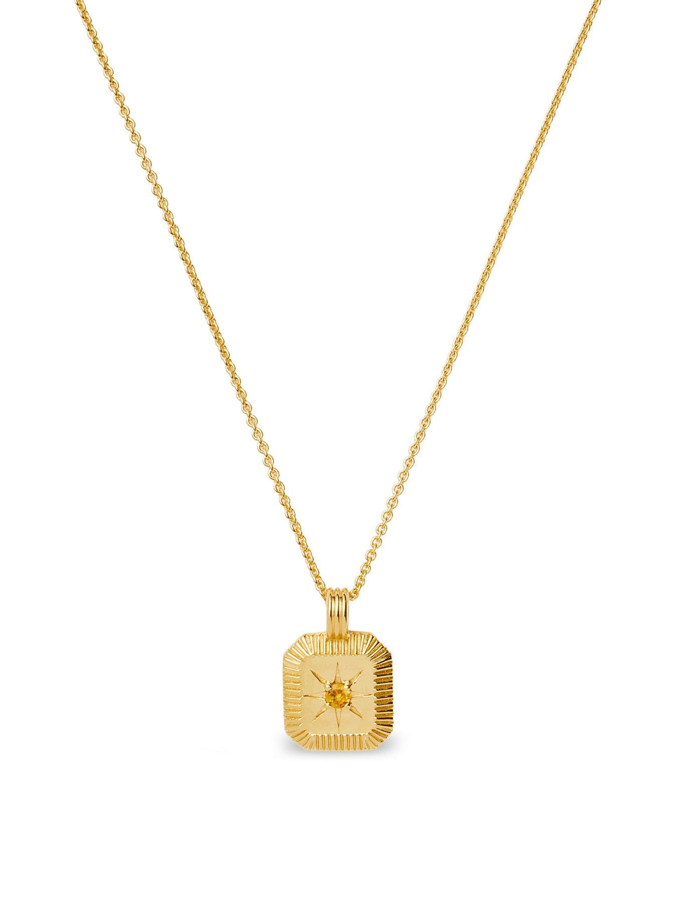 November Birthstone Pendant Gold