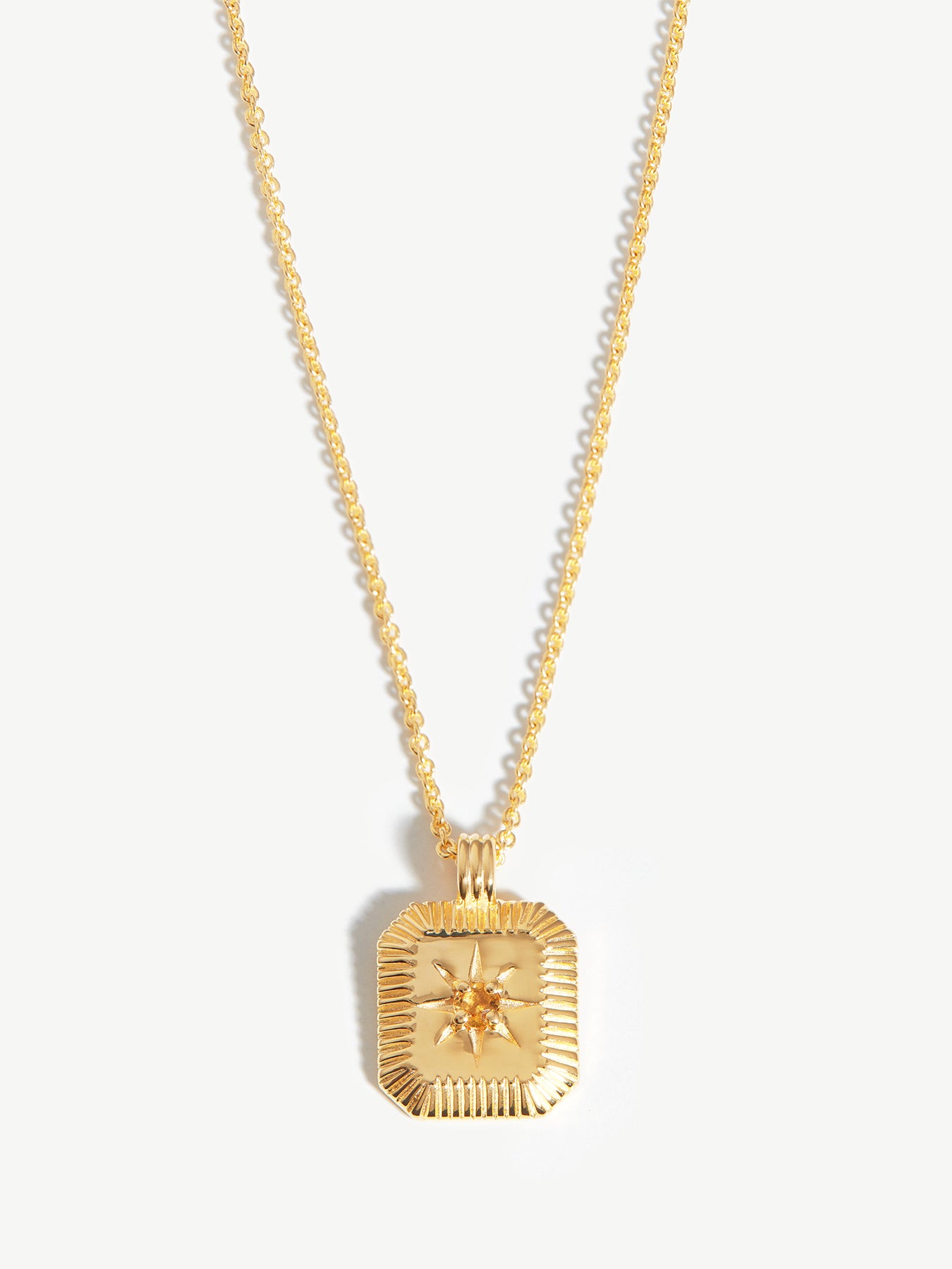 November Birthstone Pendant Gold