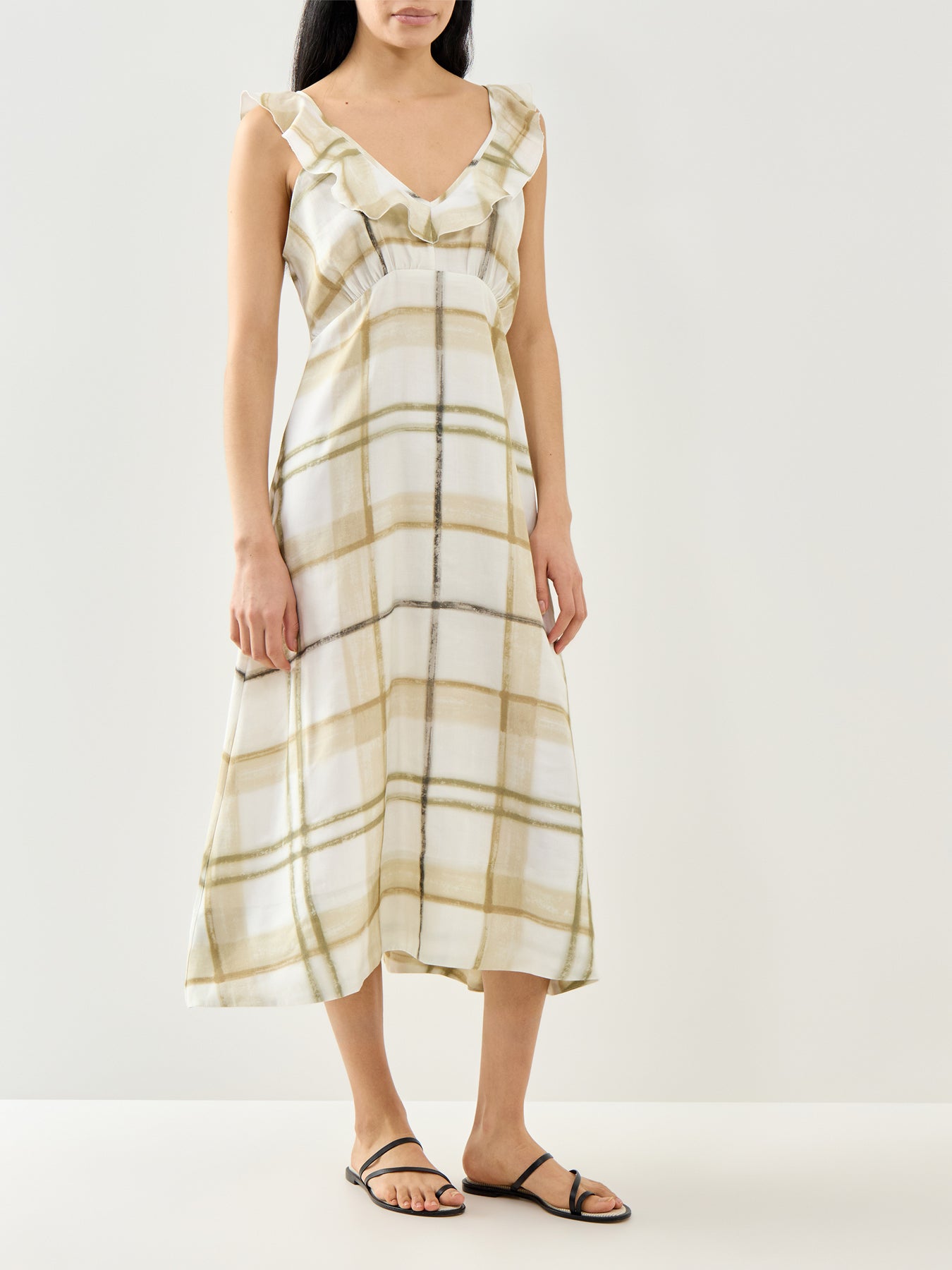 Gianna Midi Dress Painted Check