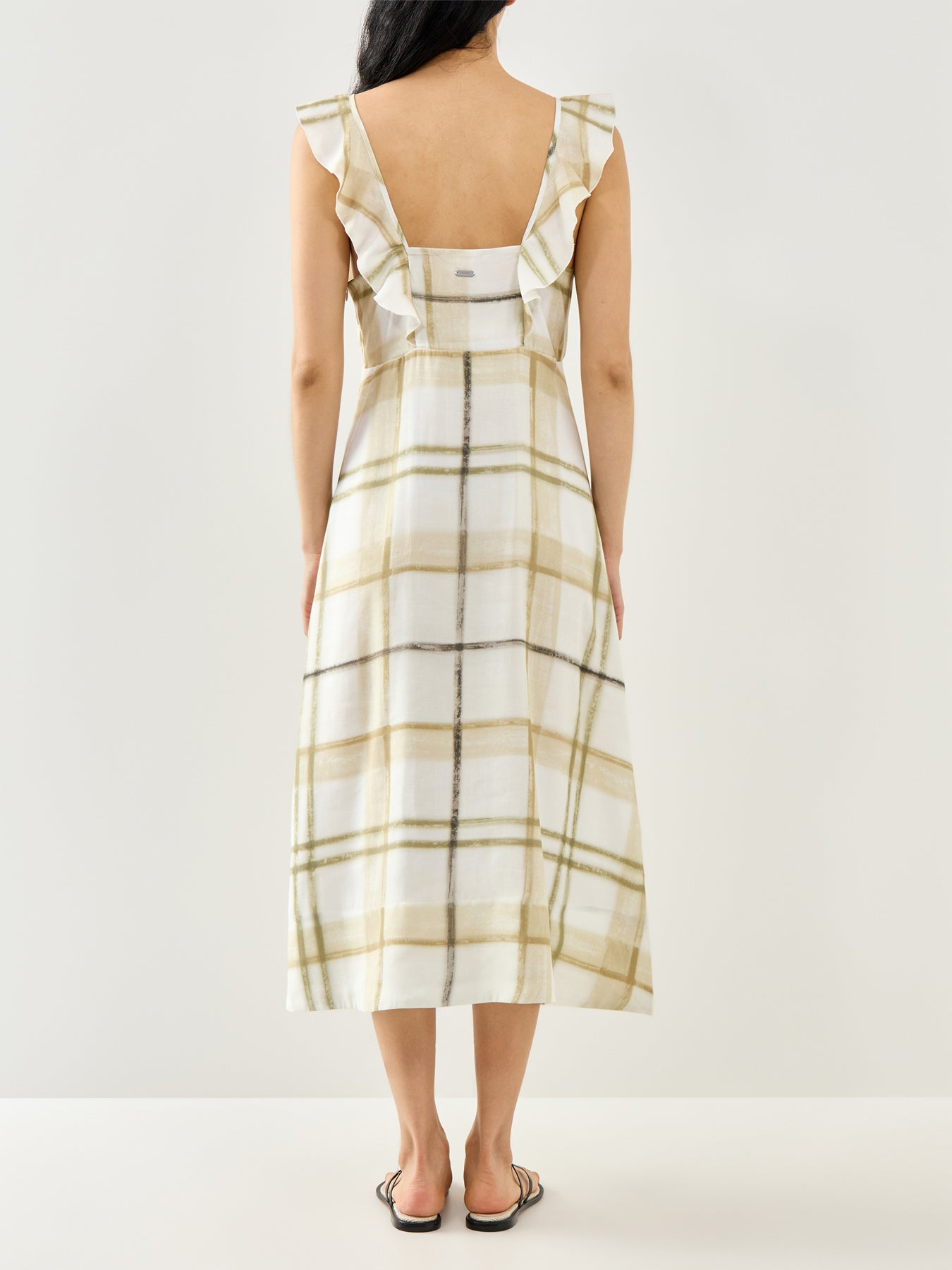 Gianna Midi Dress Painted Check