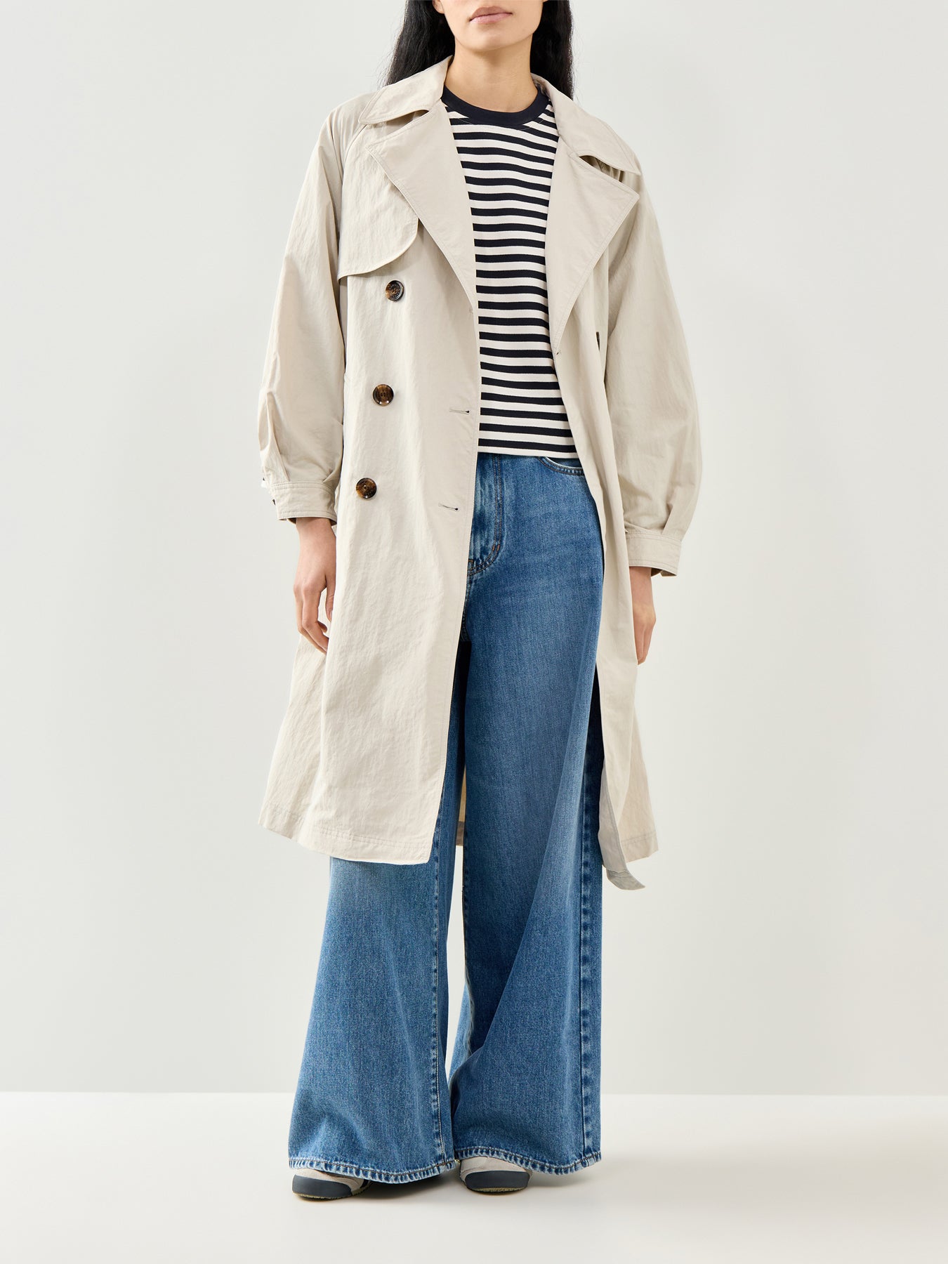 Gabby Sweatshirt Navy Stripe