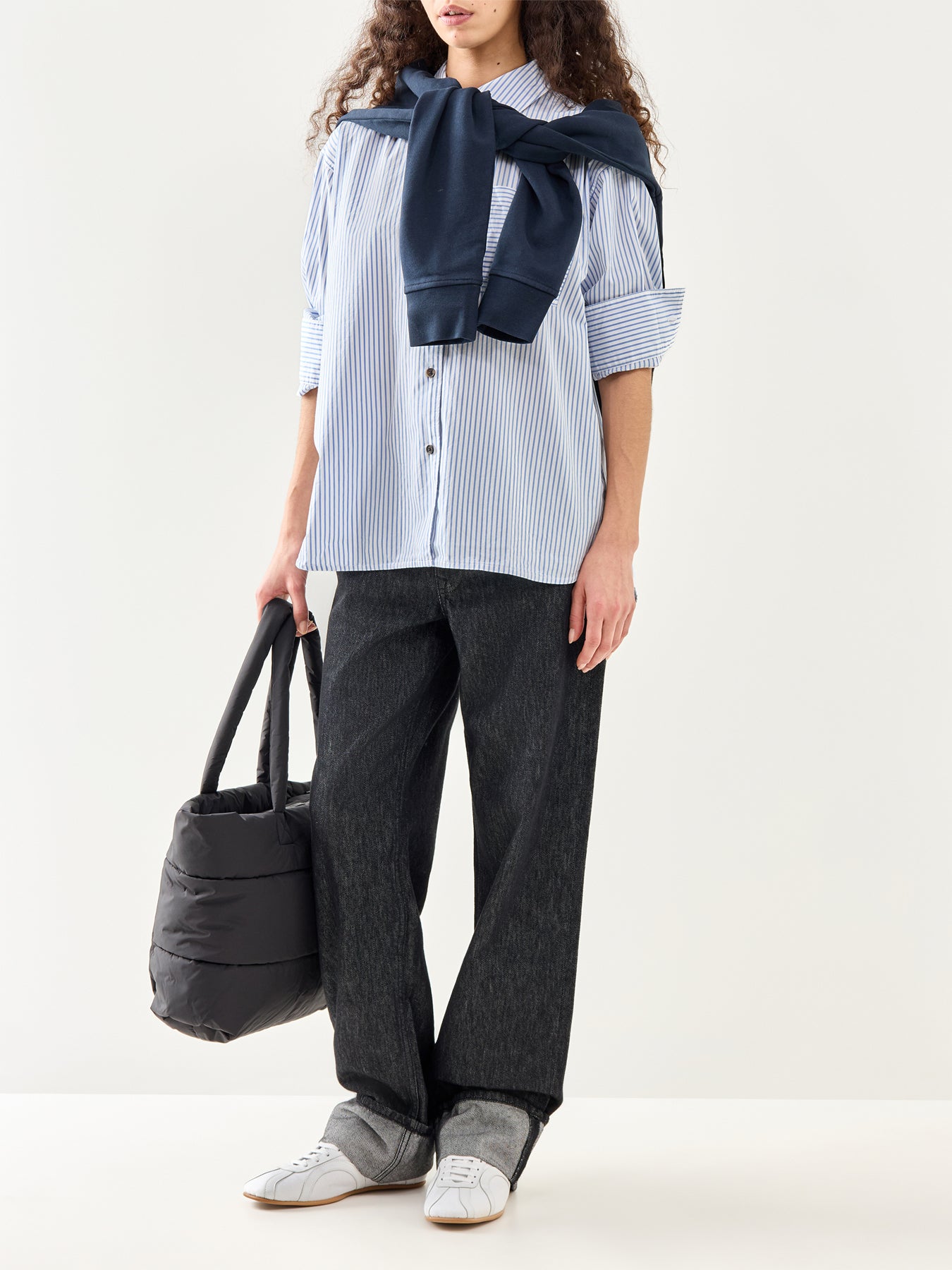 Polly Striped Shirt Chambray Stripe