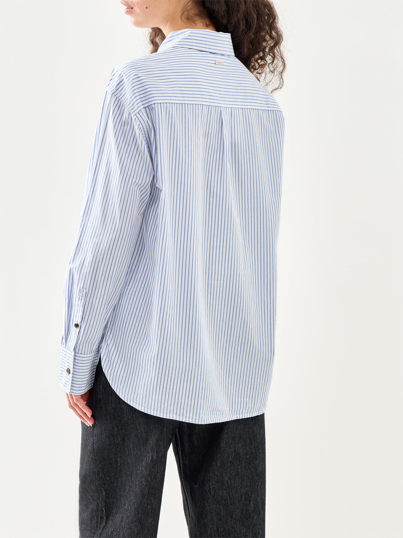 Polly Striped Shirt Chambray Stripe