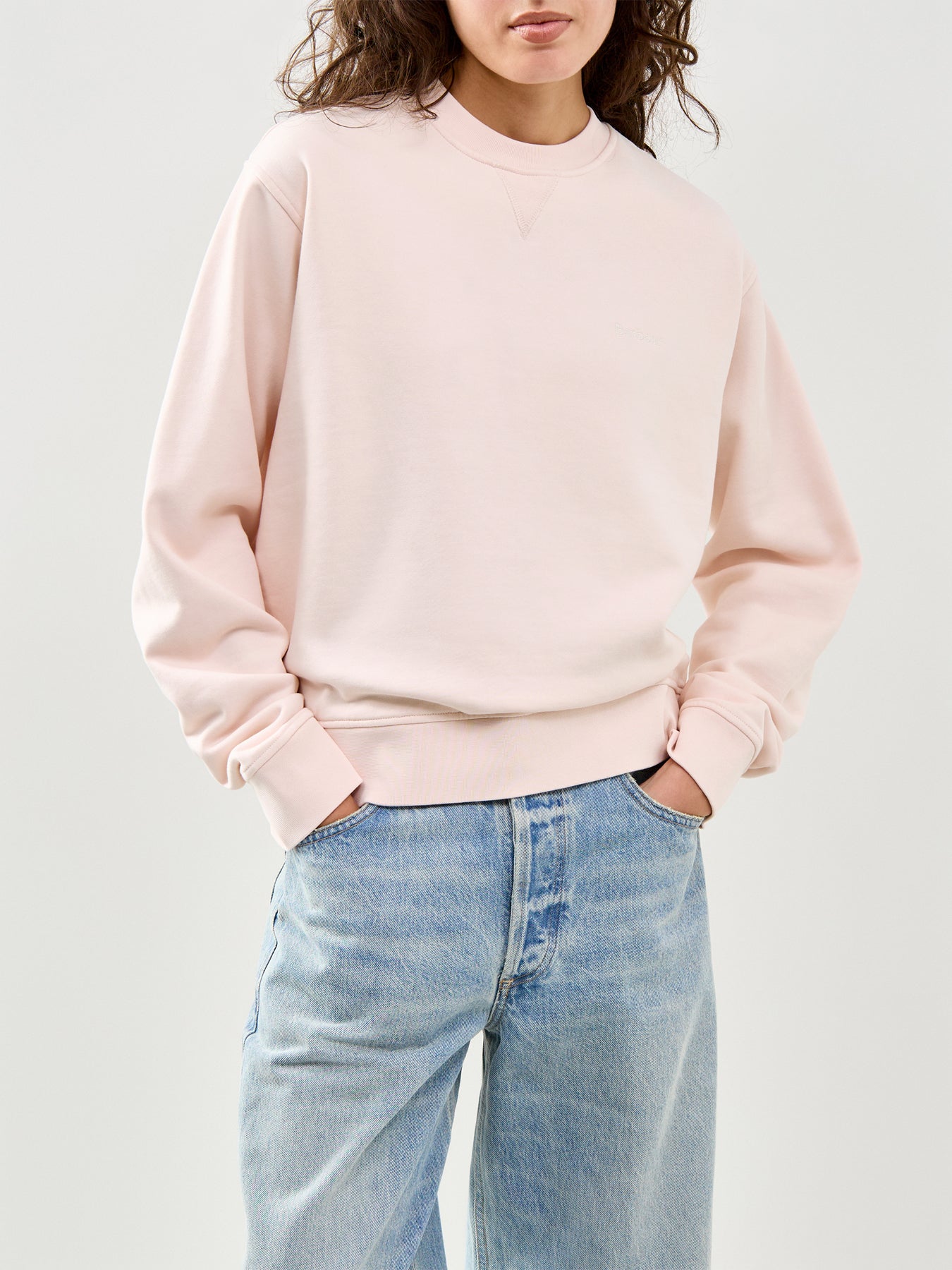 Bede Oversized Crew Sweatshirt Pink