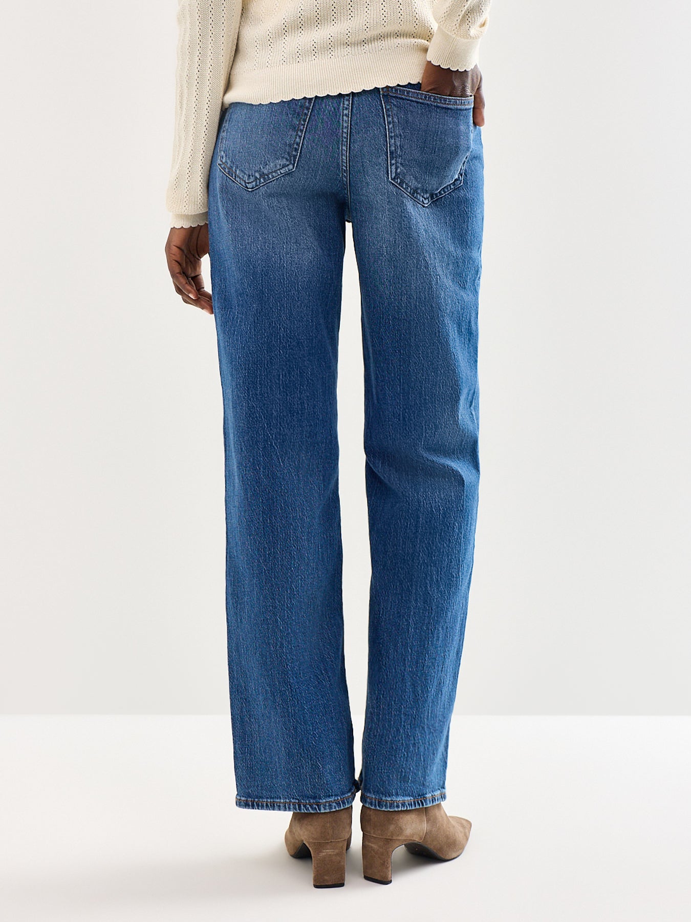 Tessa High Rise Wide Leg Jeans Blue