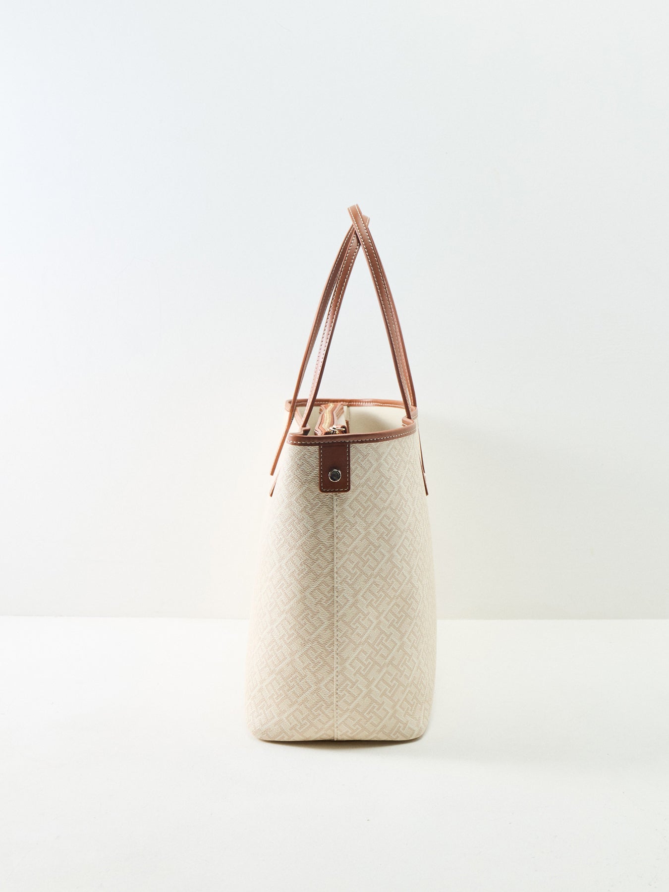 Monoplay Stripe Tote Bag Cream