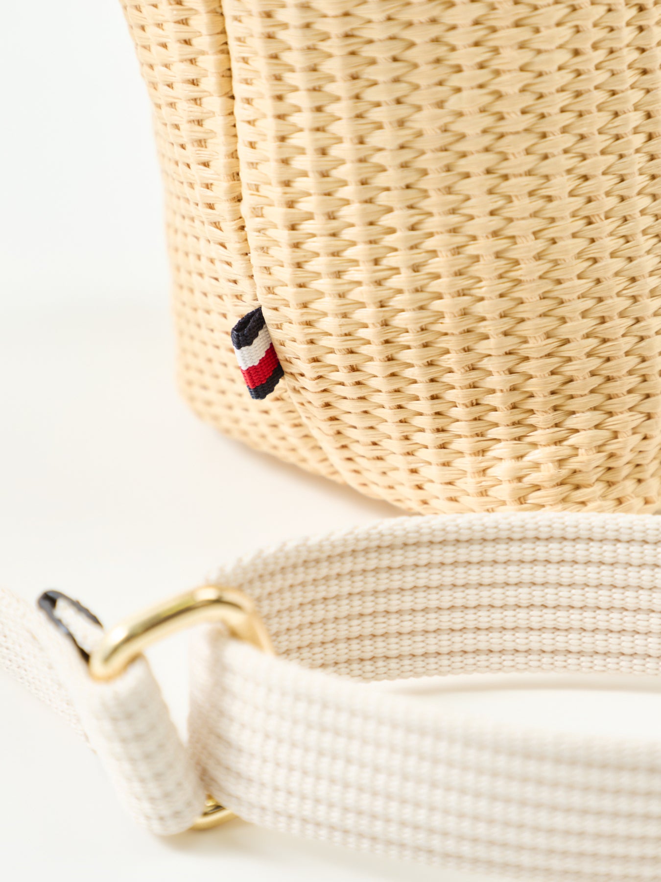 Popette Mini Raffia Tote Bag Tan