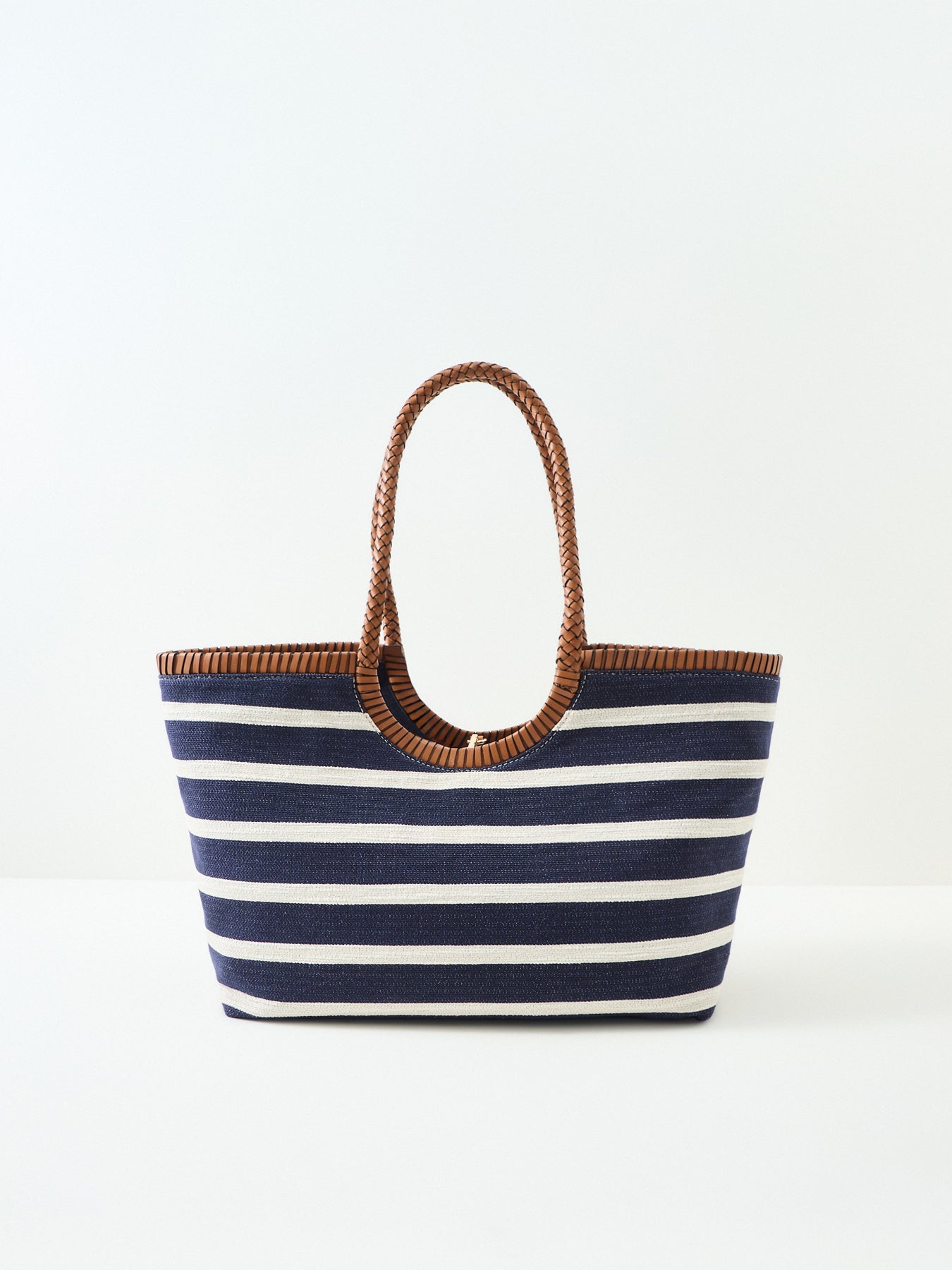 Elev Summer Stripe Tote Bag Blue
