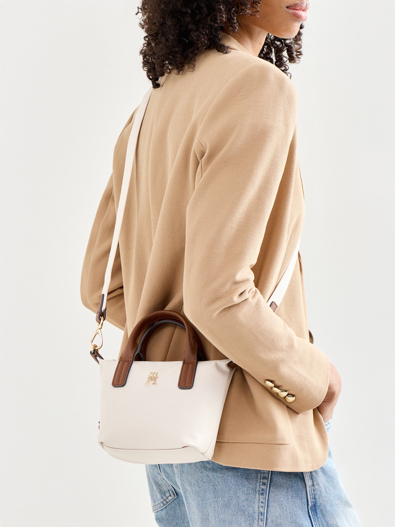 Popette Micro Tote Cream