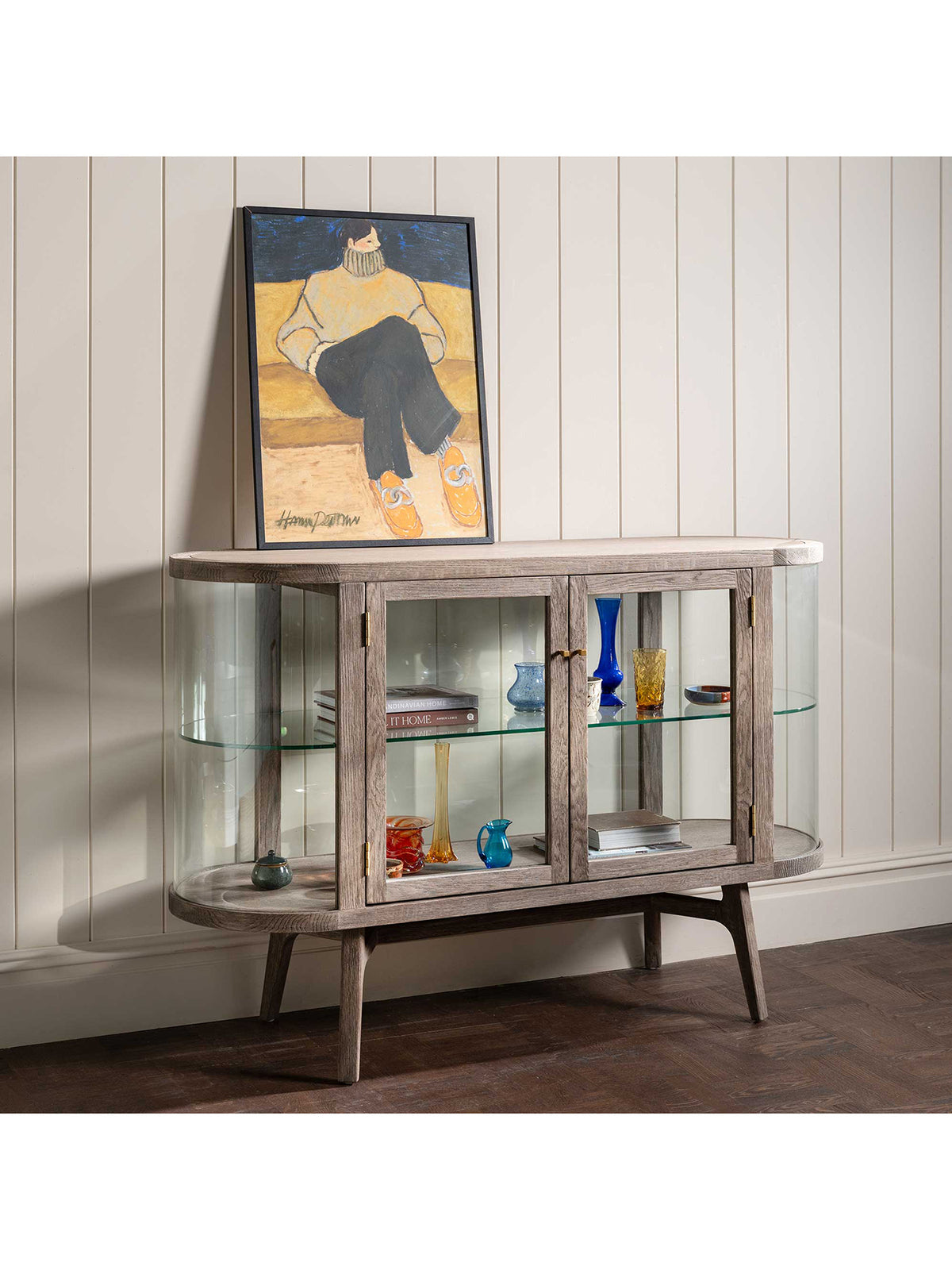 Tarn Wood And Glass 2 Door Sideboard