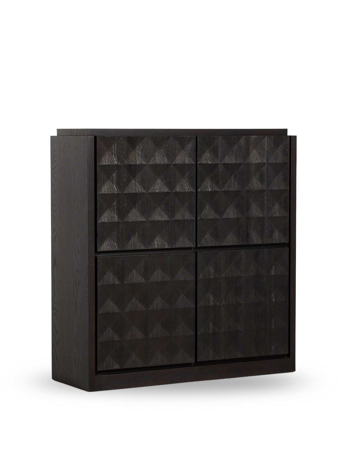 Toft Black Oak Square Geometric Sideboard