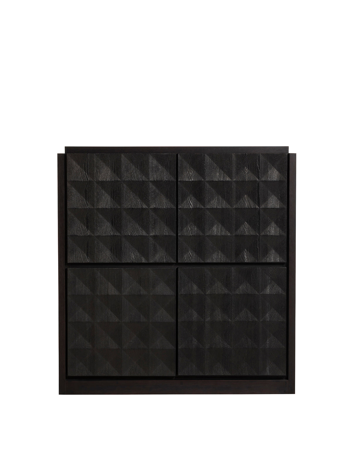 Toft Black Oak Square Geometric Sideboard
