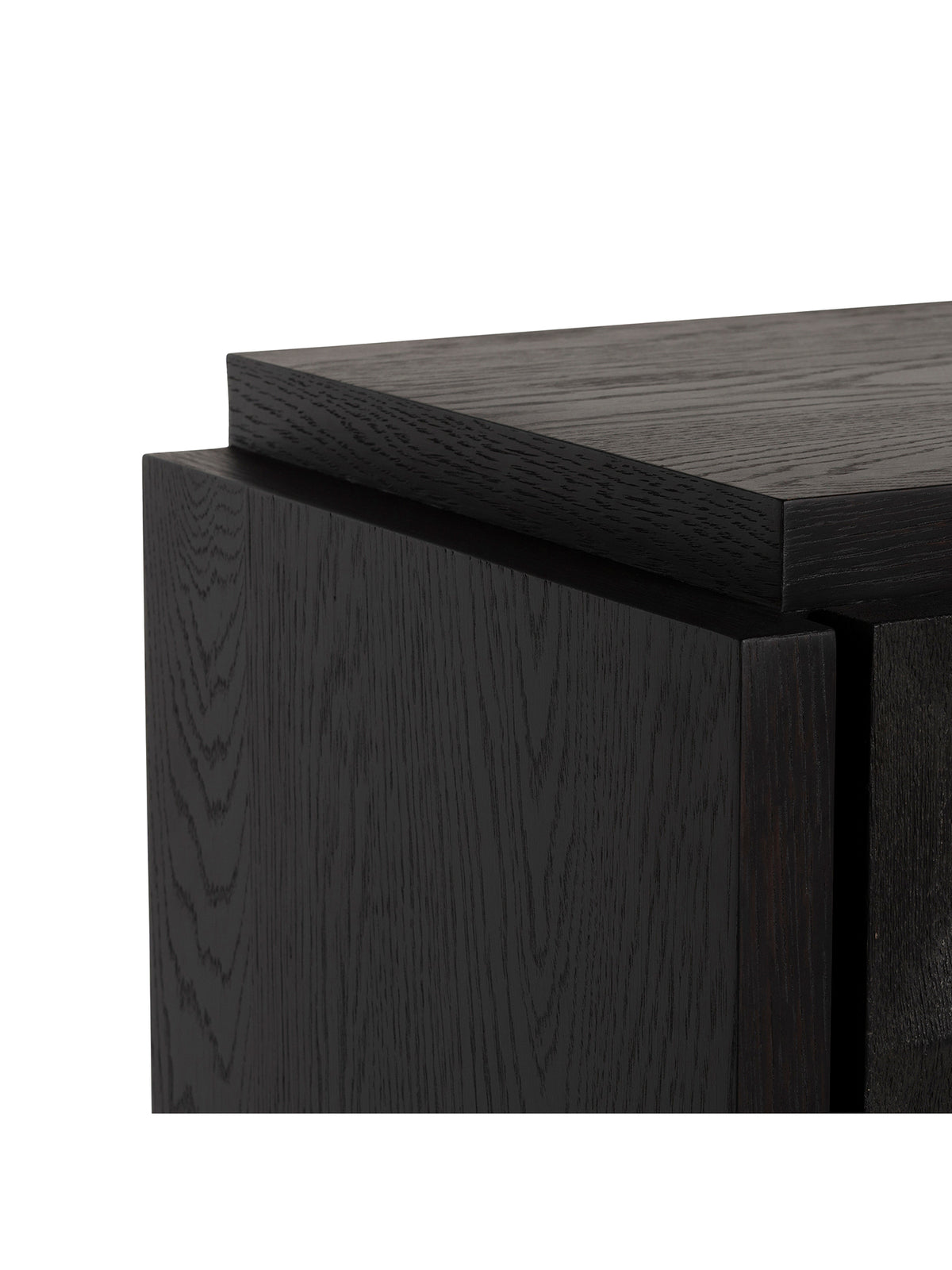 Toft Black Oak Square Geometric Sideboard