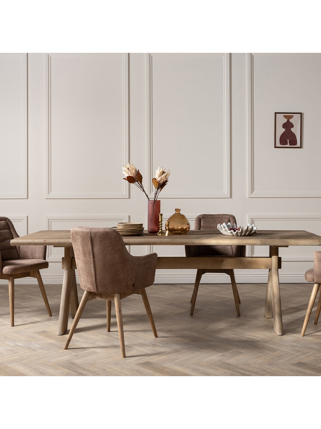 Perran Dining Table Brown