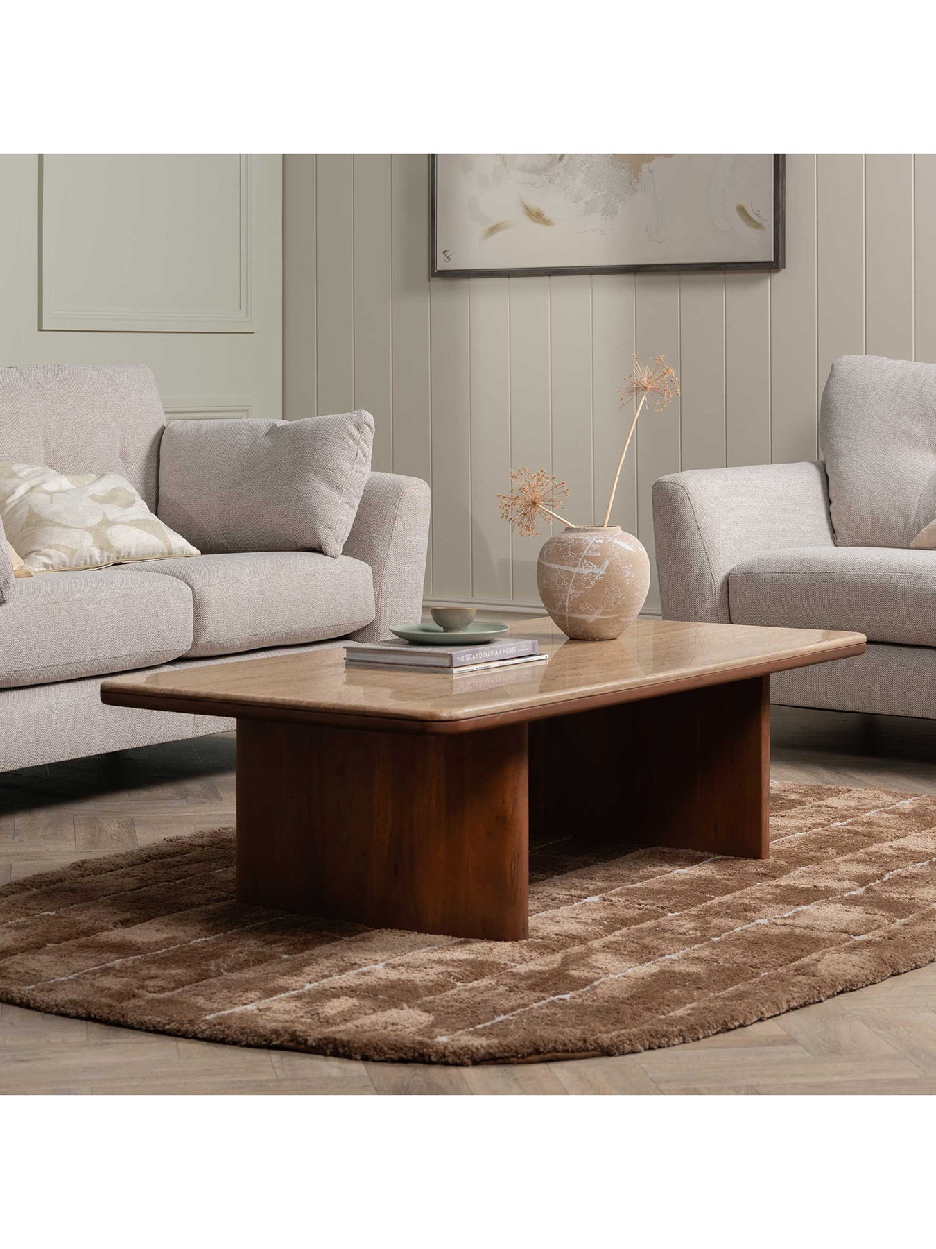 Zerina Coffee Table Brown