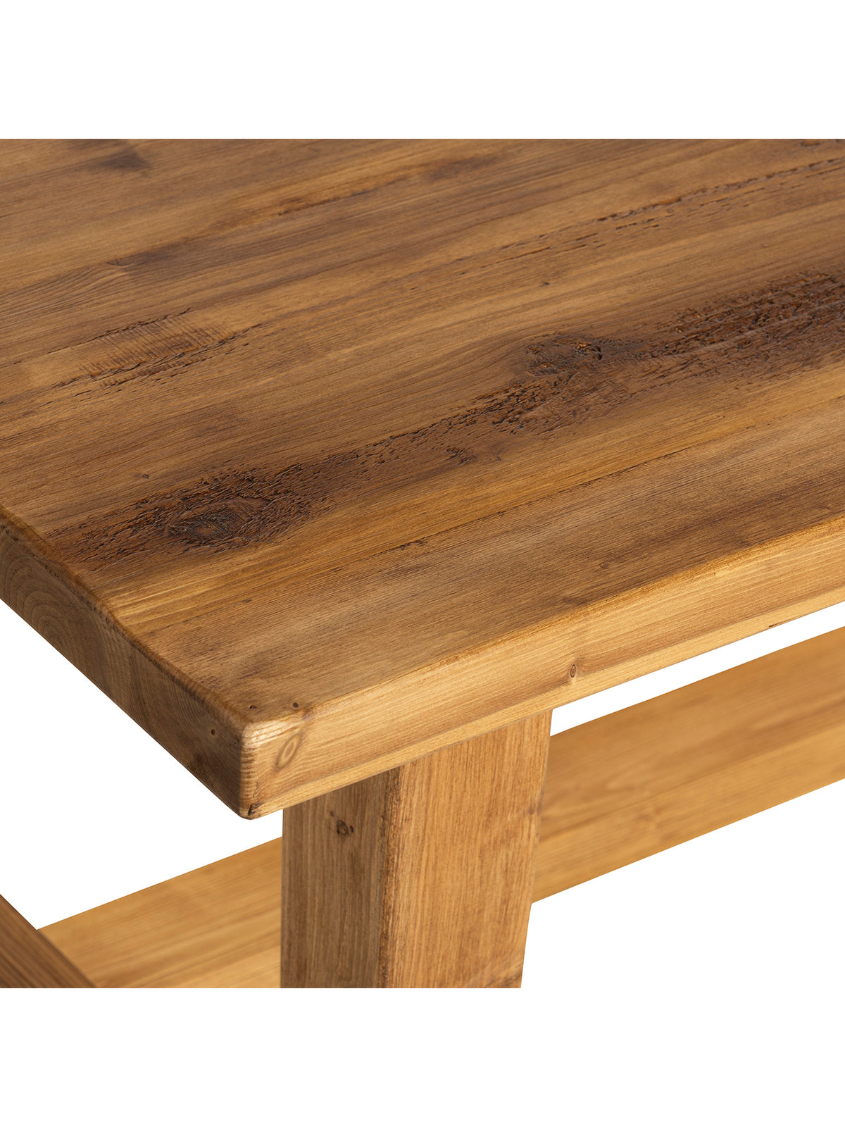 Rufford 145cm Reclaimed Wood Dining Table, Seats 2-4