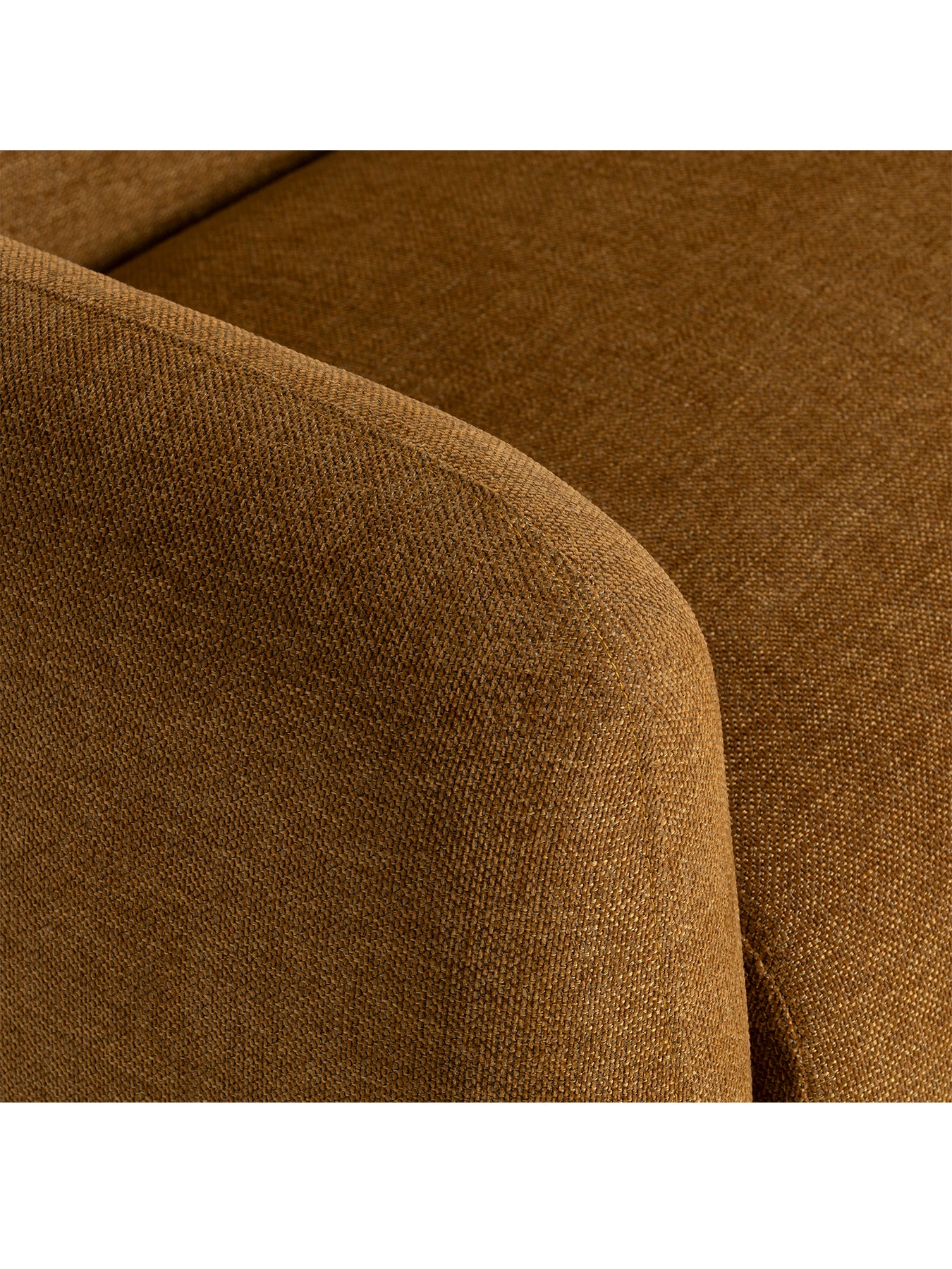 Connie Yellow Fabric 3 Seater Sofa