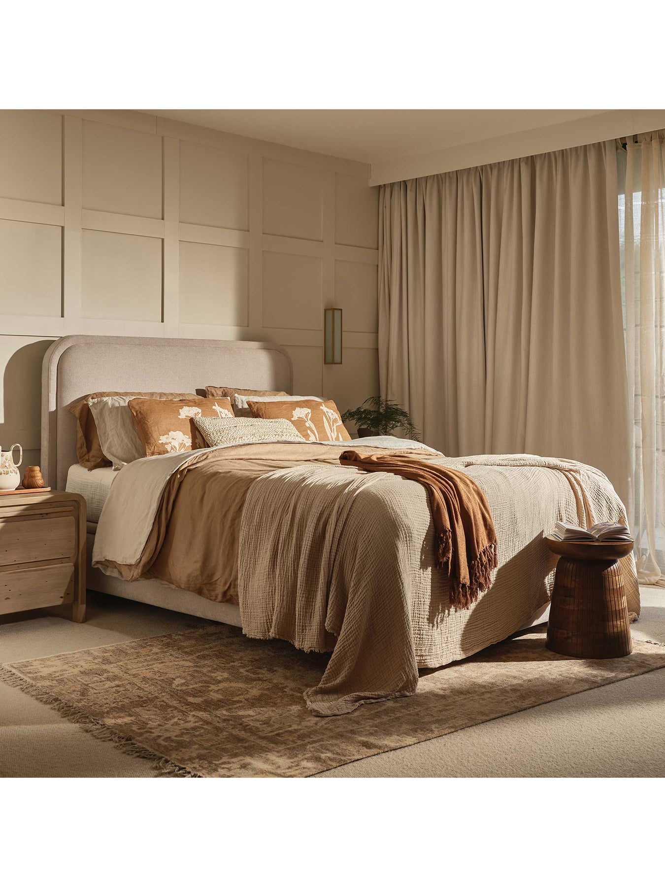 Tilbury Ottoman Bed Frame Neutral