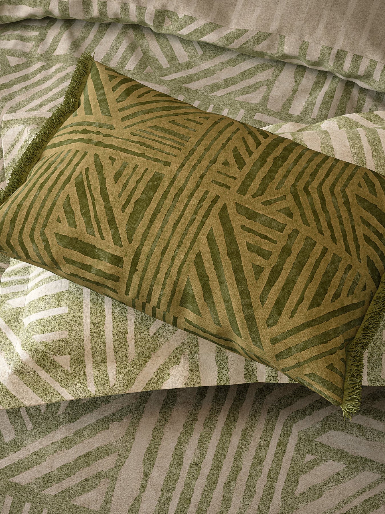 Crater Cushion 60 x 40cm Jade