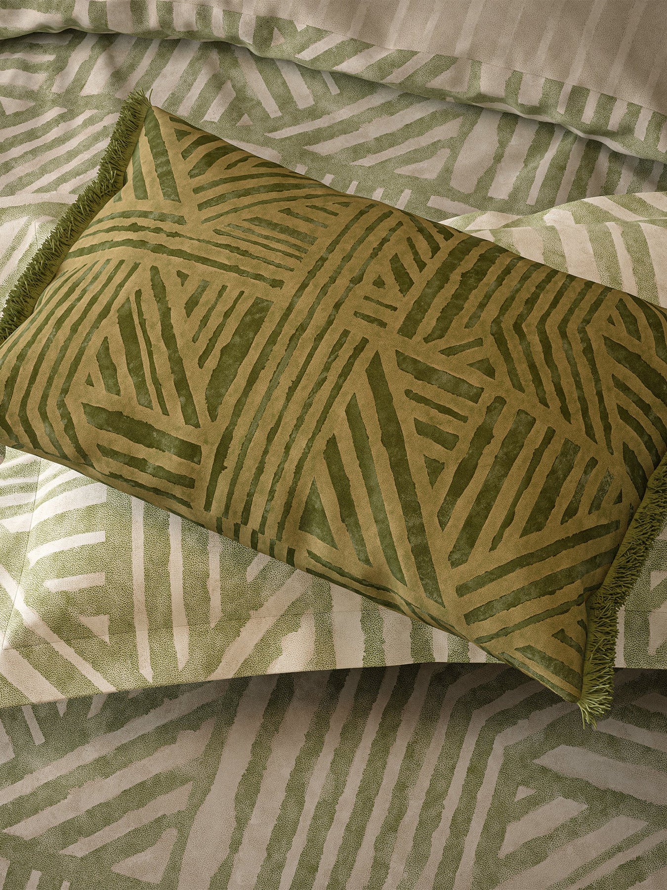 Crater Duvet Cover Set Jade
