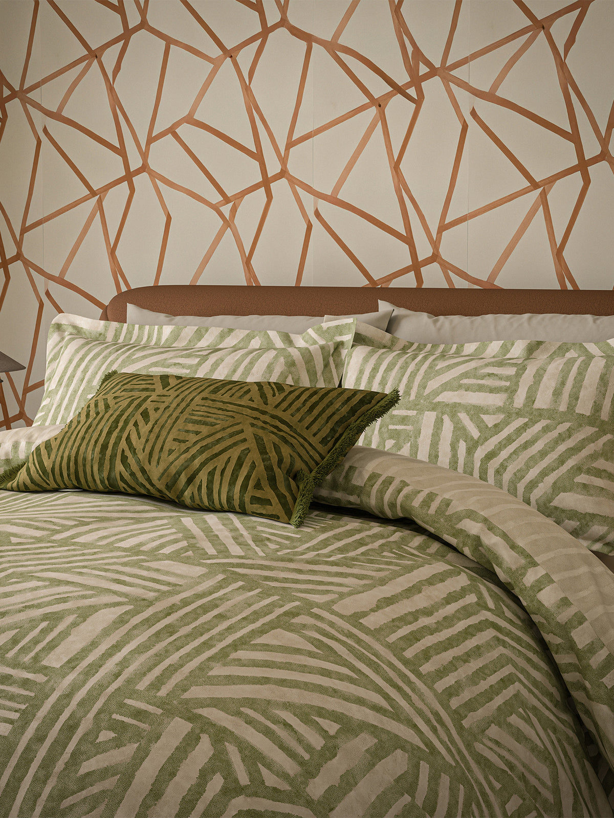 Crater Cotton Duvet Cover Set Super King - Jade
