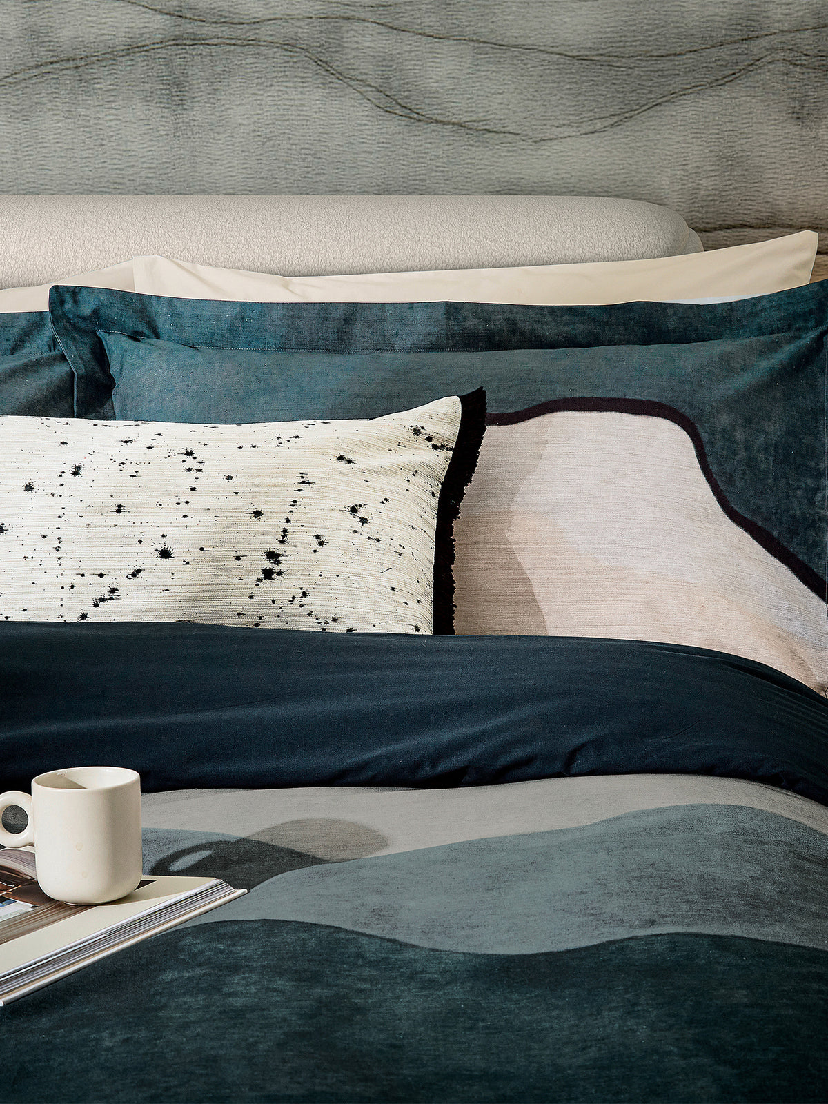 Sedimentary Cotton Duvet Cover Set - Agate