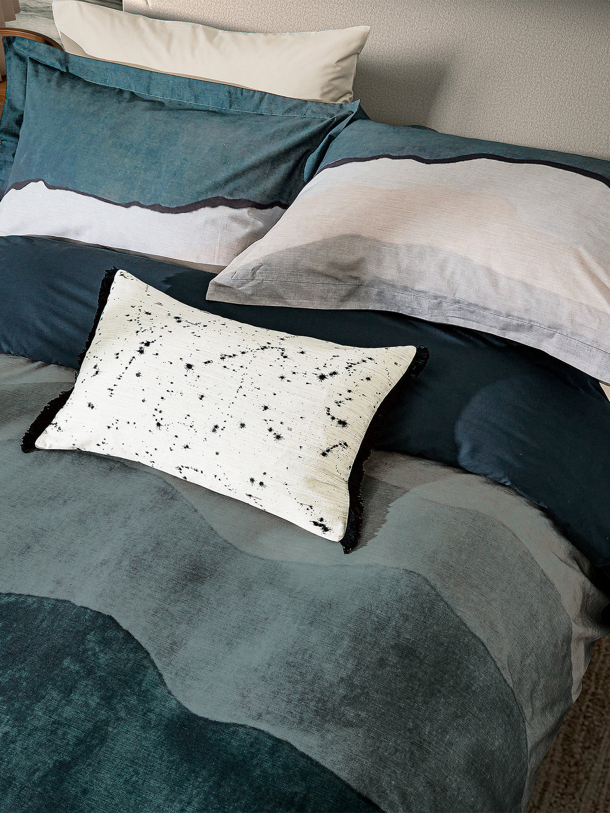 Sedimentary Cotton Duvet Cover Set - Agate
