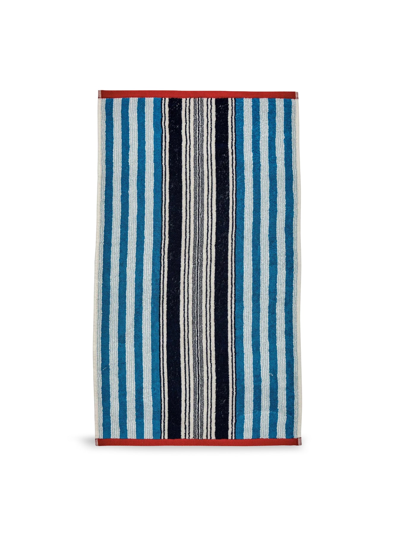 Beach House Stripe Bath Towel Blue & Red