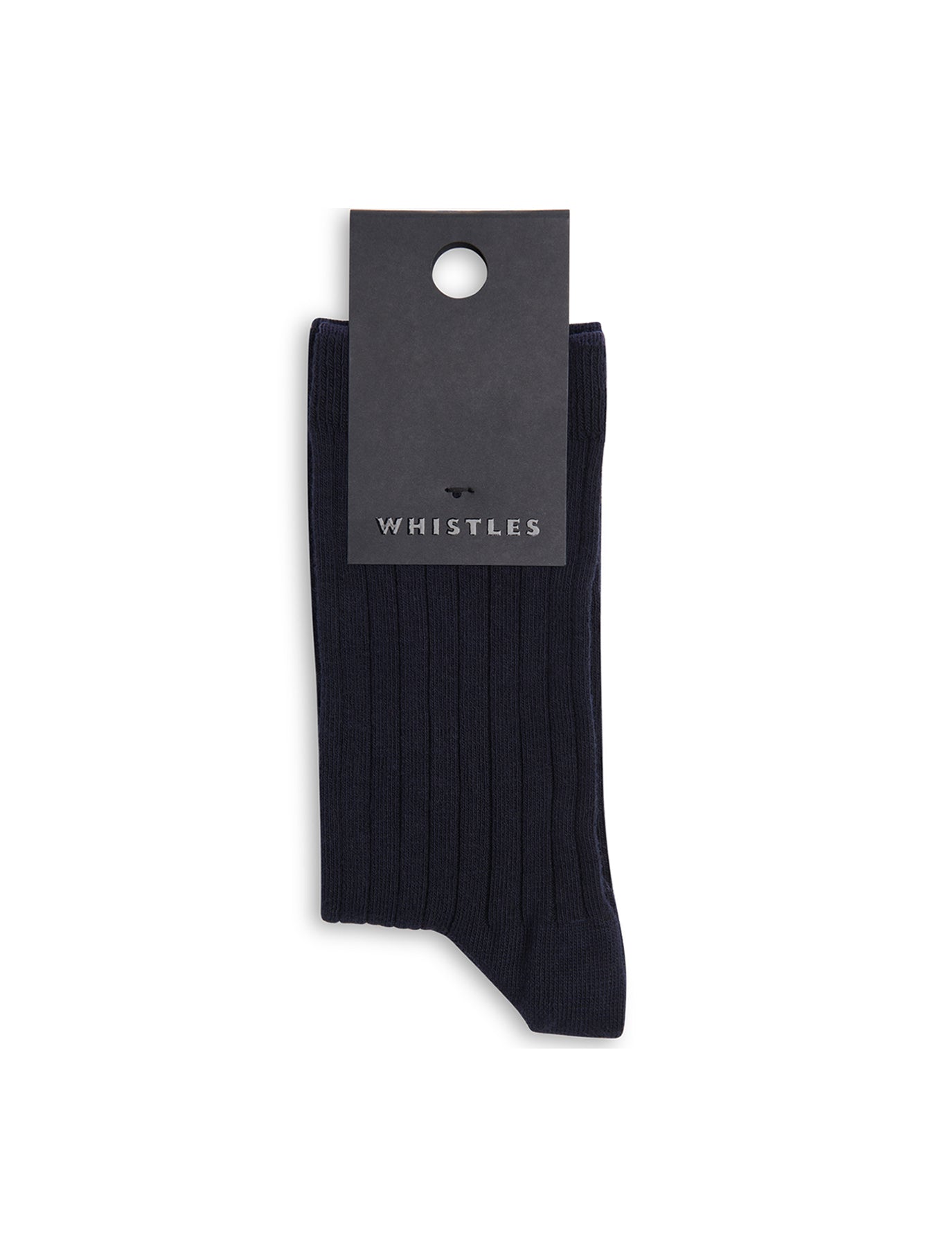 Classic Ribbed Socks Navy