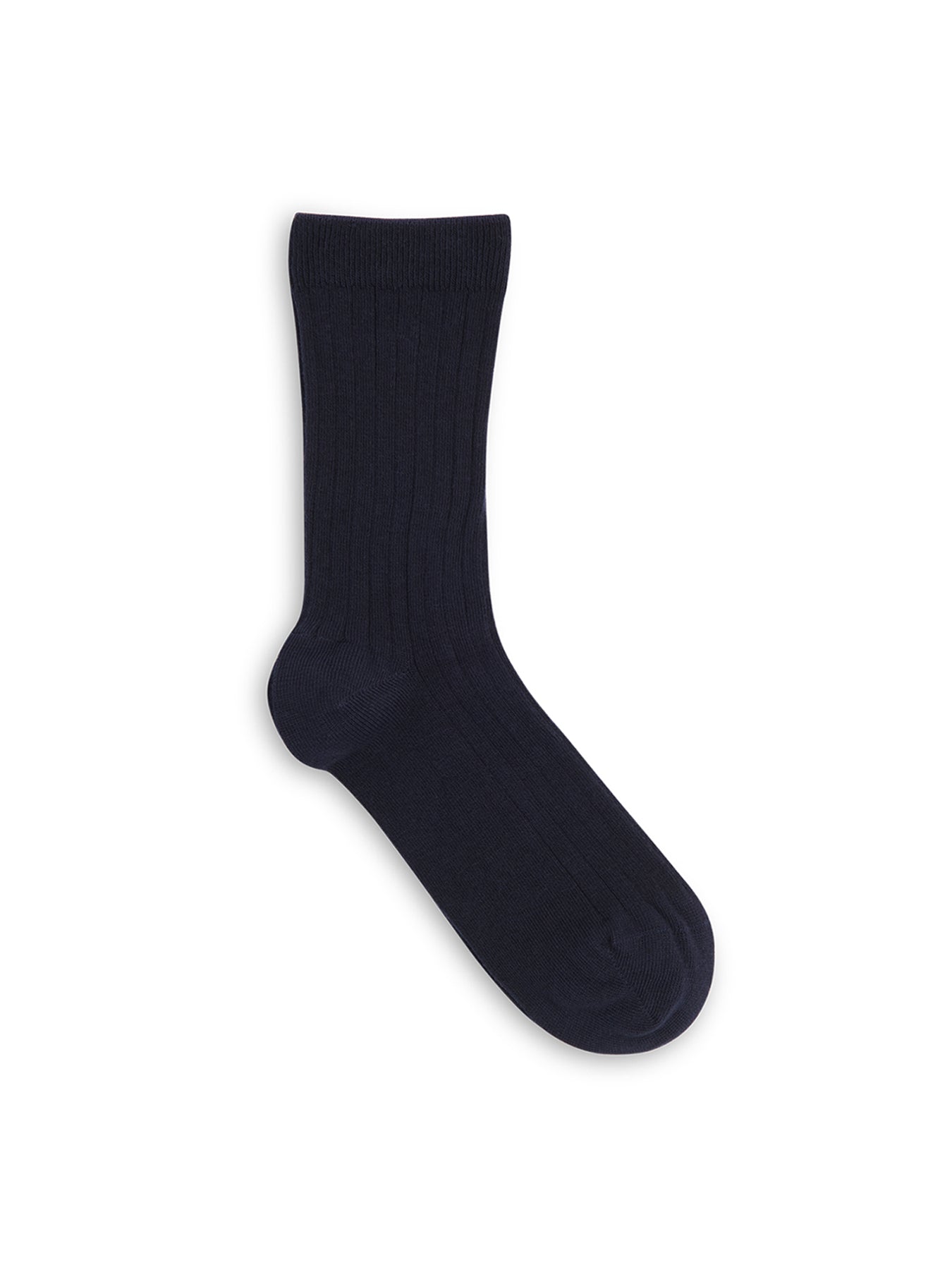 Classic Ribbed Socks Navy