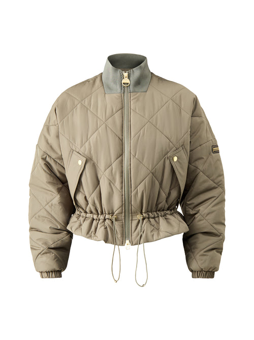 Pagan Quilted Jacket Khaki