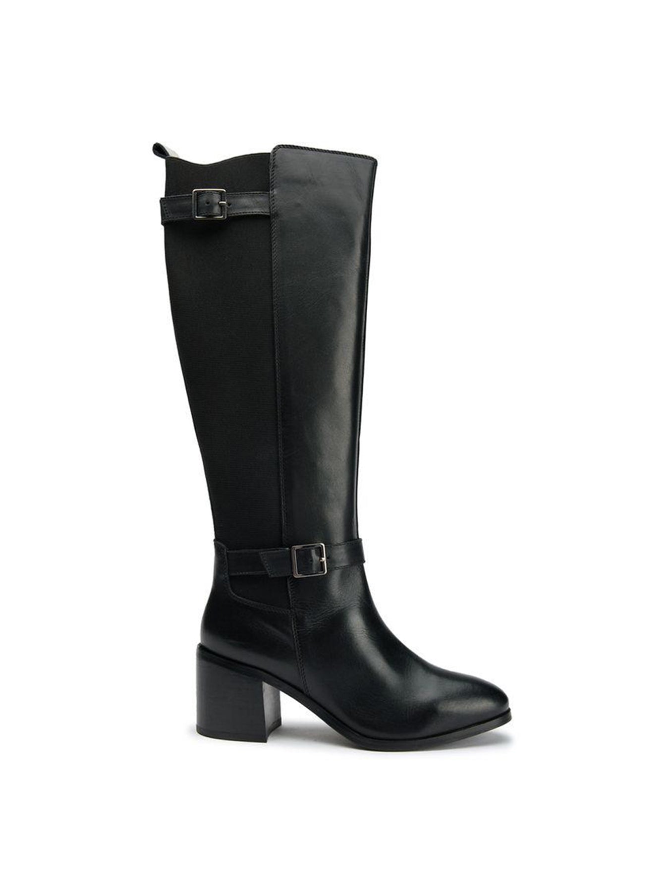 Gotta Elasticated Knee High Boots Black
