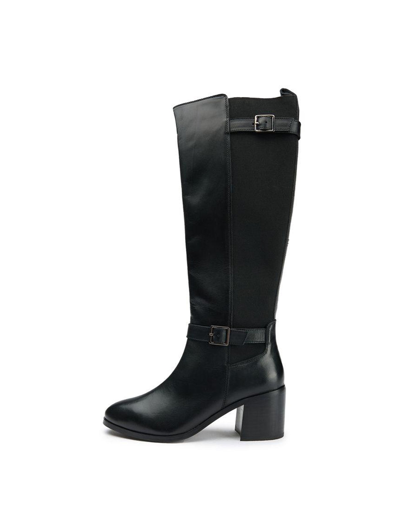 Gotta Elasticated Knee High Boots Black