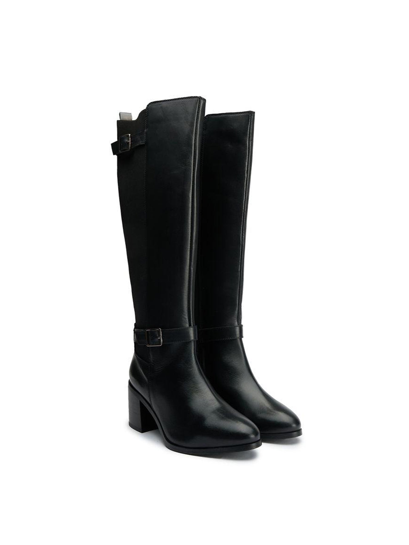 Gotta Elasticated Knee High Boots Black