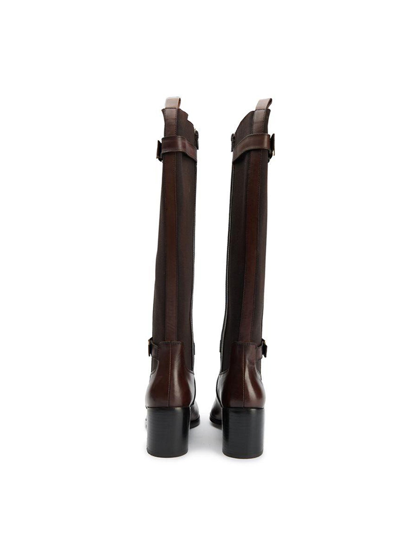 Gotta Elasticated Knee High Boots Brown