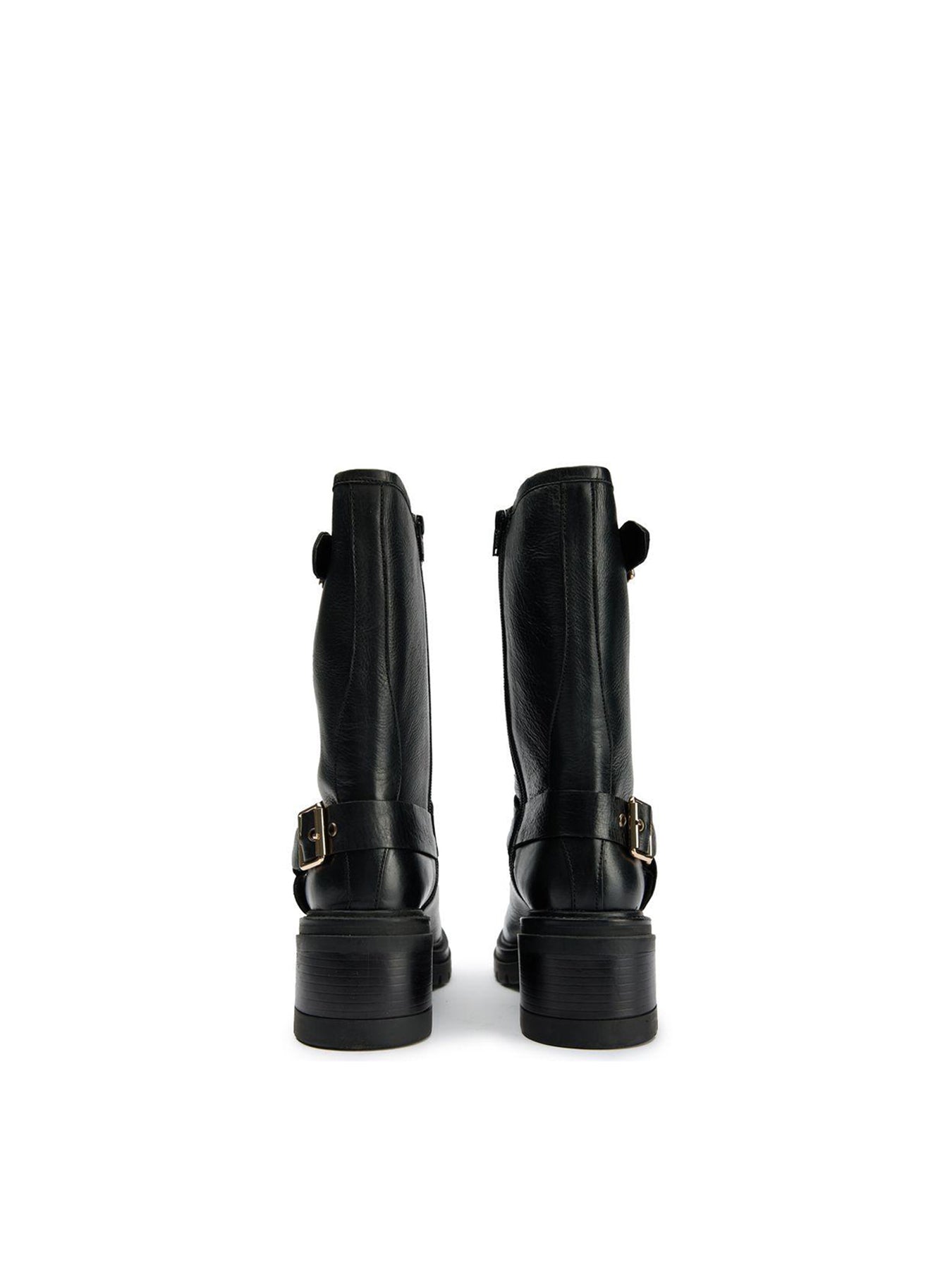 Grunge Biker Boots Black