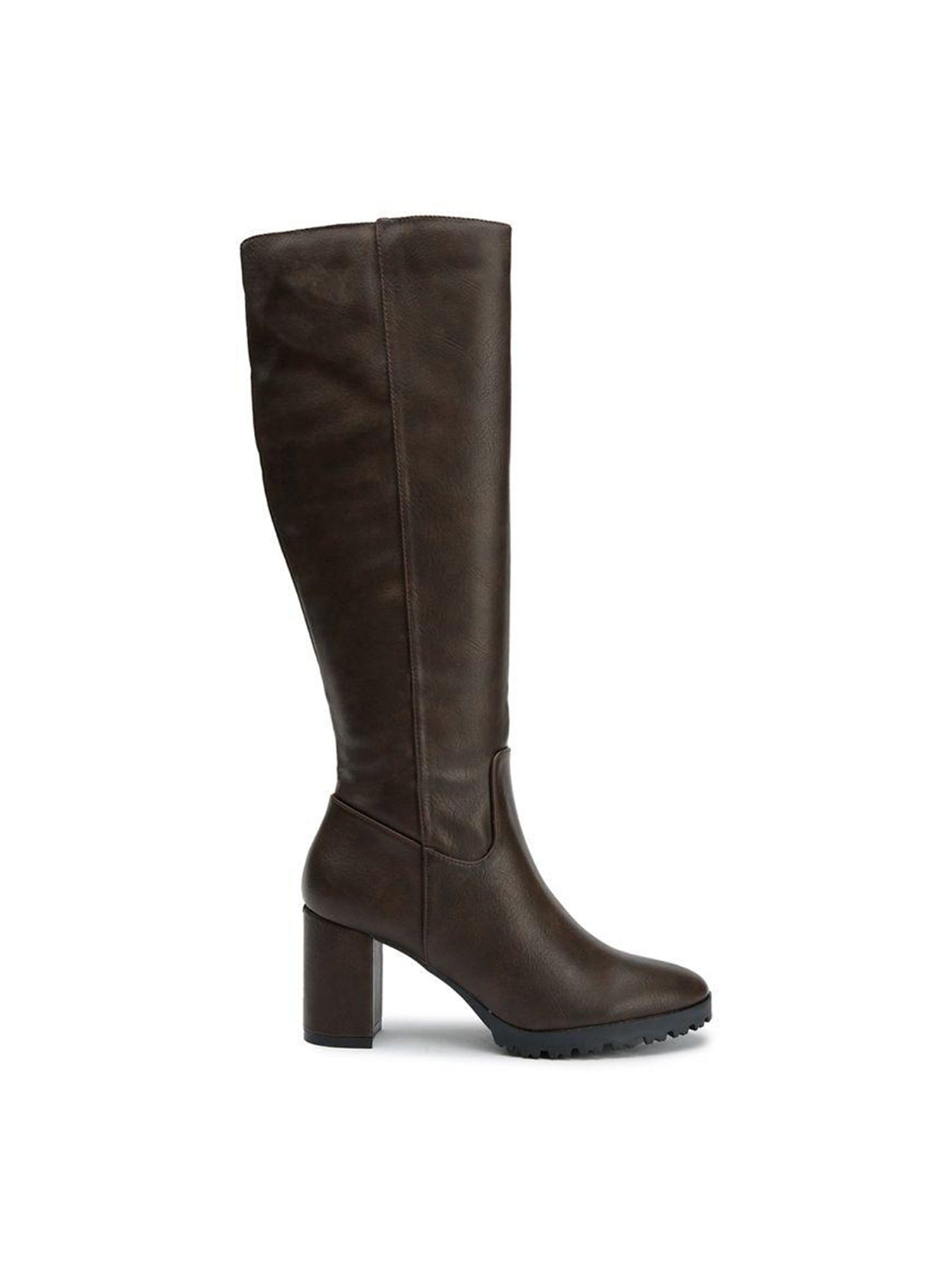 Vegan Edamame Knee High Boots Brown