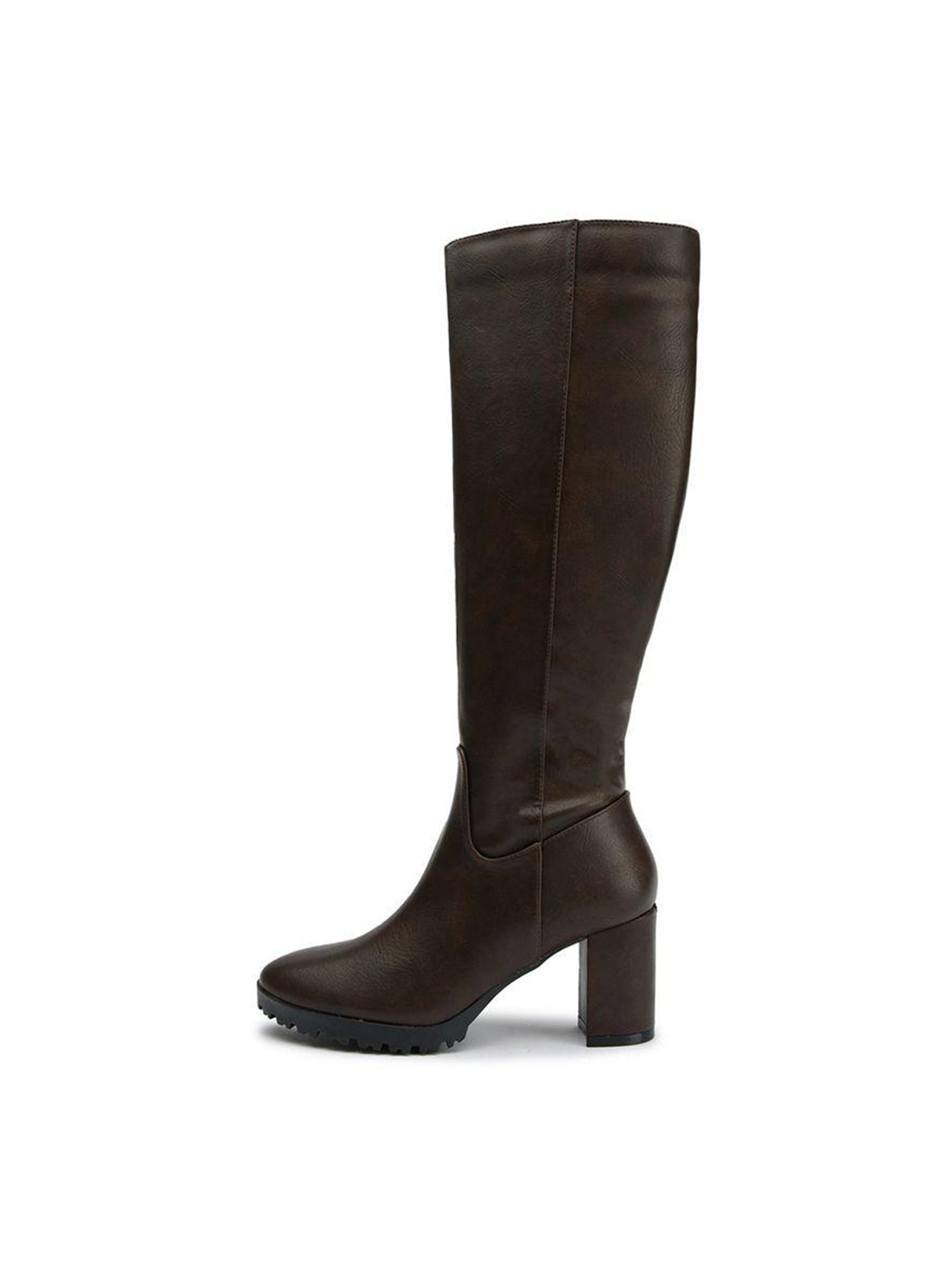 Vegan Edamame Knee High Boots Brown