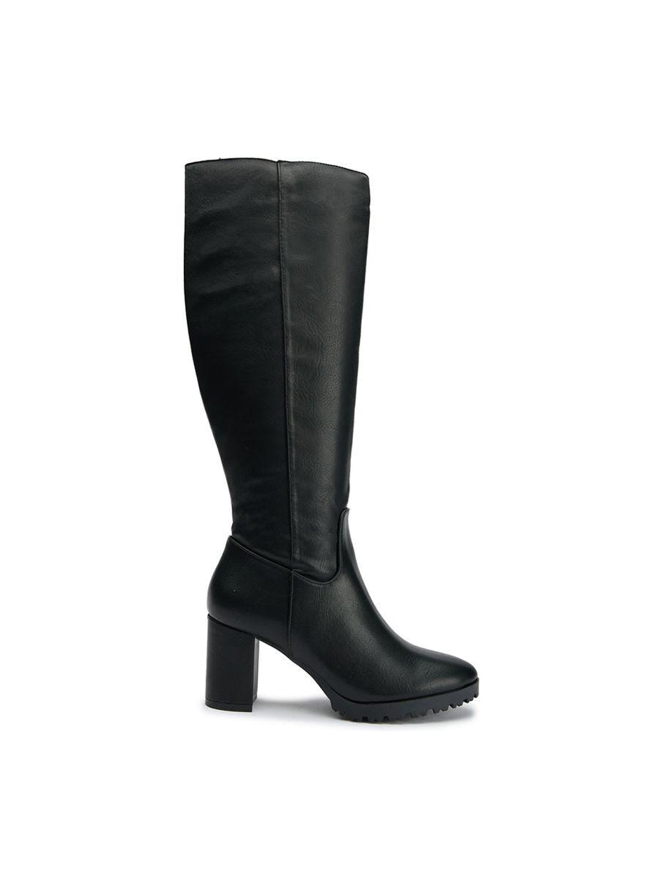 Vegan Edamame Knee High Boots Black